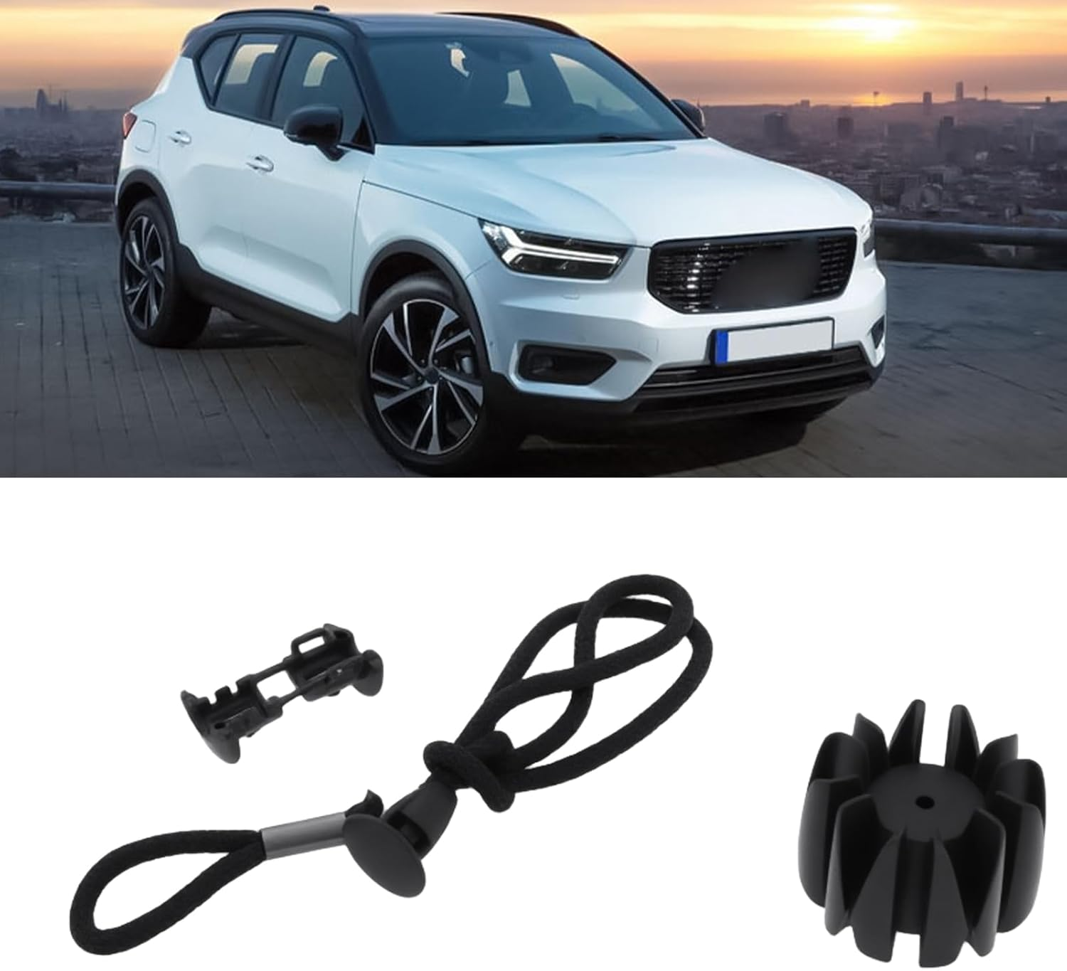 Car Parcel Shelves Strap Cord Hanger 31675006-1 Compatible with Volvo C40 XC40 image number 2