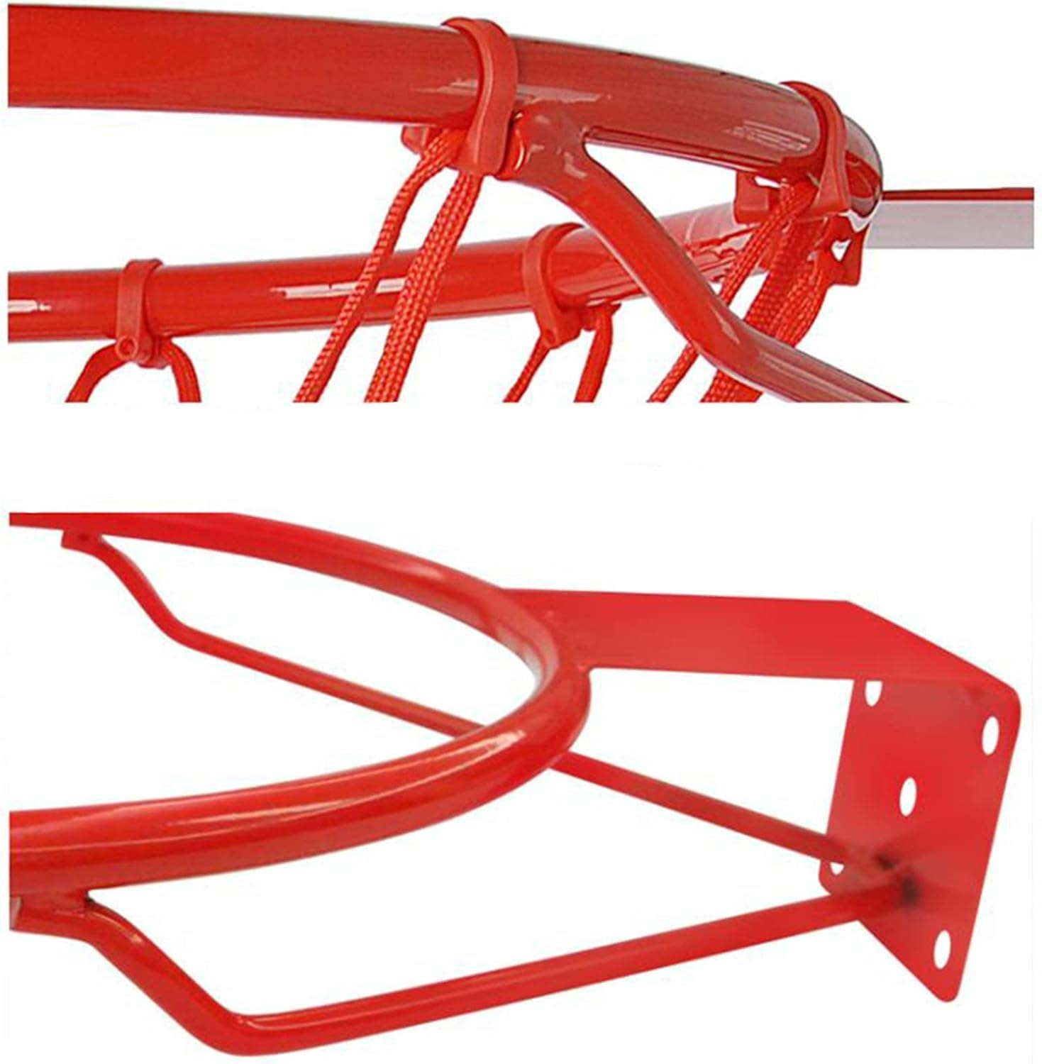 Basketball Hoop, Basketball Rim Goal Wall Mounted Basketball Hoop Indoor Outdoor Hanging Basketball Hoop, 45Cm/17.7Inch