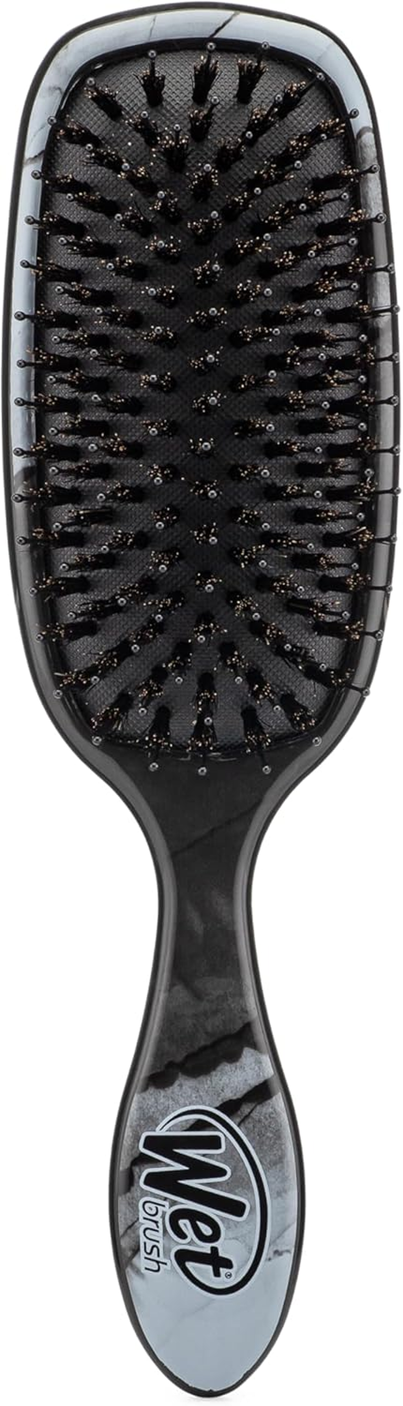 Wet Brush Shine Enhancer Hair Brush, Gravel - Exclusive Ultra-Soft Intelliflex Bristles - Natural Boar Bristles Leave Hair Shiny and Smooth for All Hair Types - for Women, Men, Wet and Dry Hair