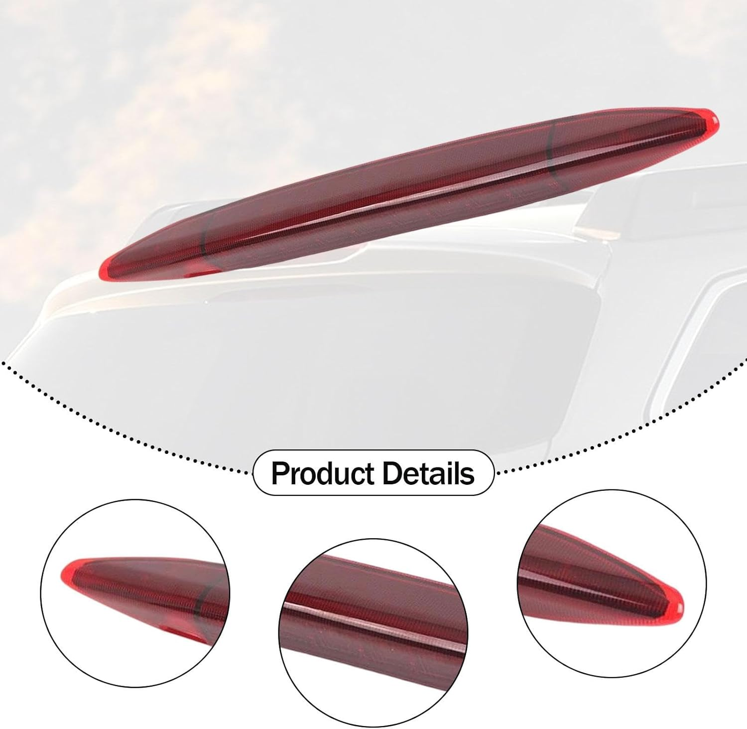 Vsenkes Third Stop Lamp Simple Installation 84701Aj01A,Replacement,Repair Parts,Waterproof Vc02-116 High Performance for Outback, Red - Red image number 3