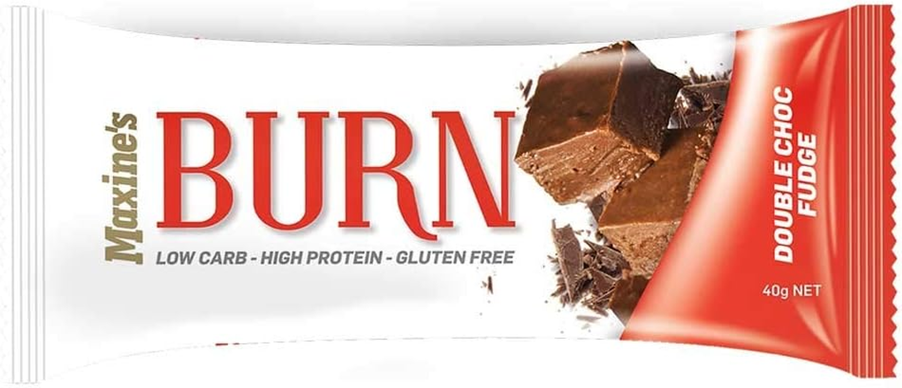 12 X Maxine'S Burn Protein Bars Double Choc Fudge 40G