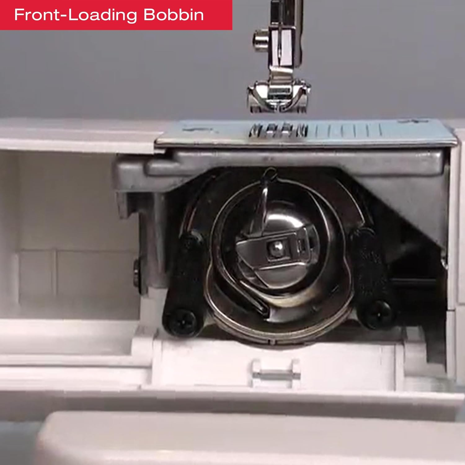 SINGER Spare Bobbin Case for Class 15 Front-Loading Bobbin Systems | Adjustable Tension Screw for Thicker Threads image number 3