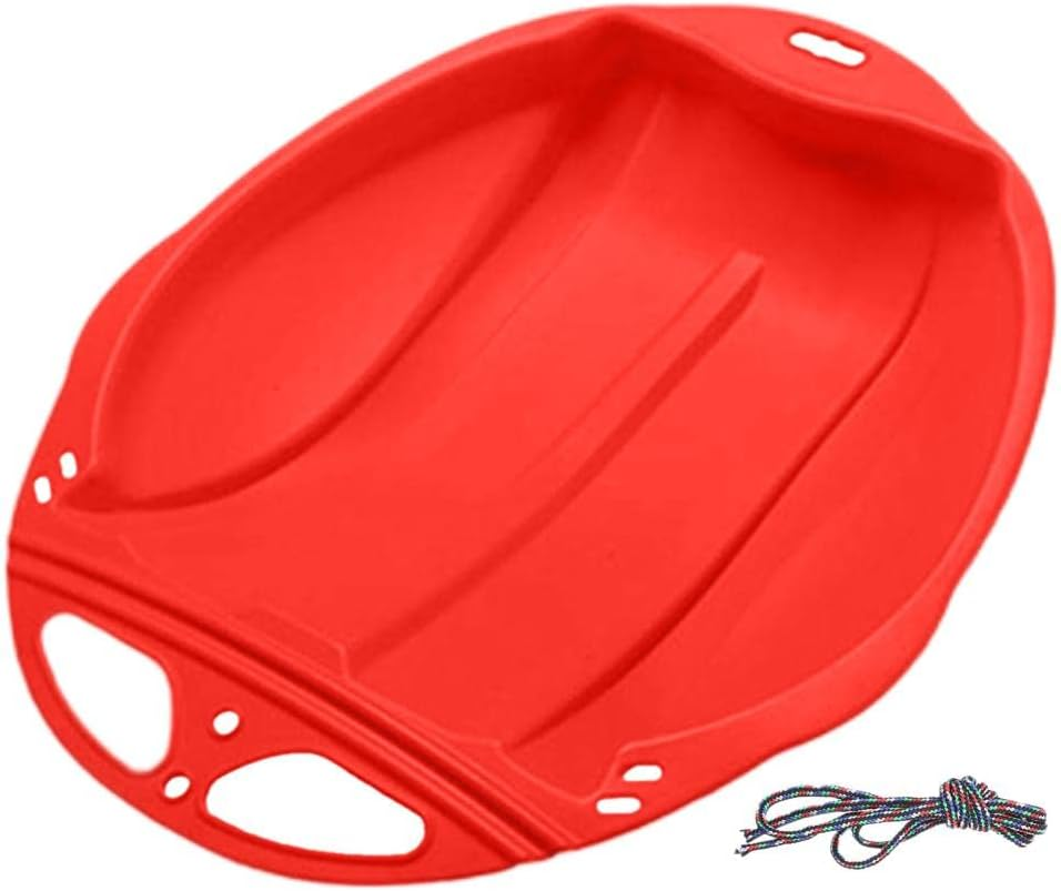 Generic Heavy Duty Snow Sled - Winter Snow Sledge Toboggan Winter Toy for Kids and Adults