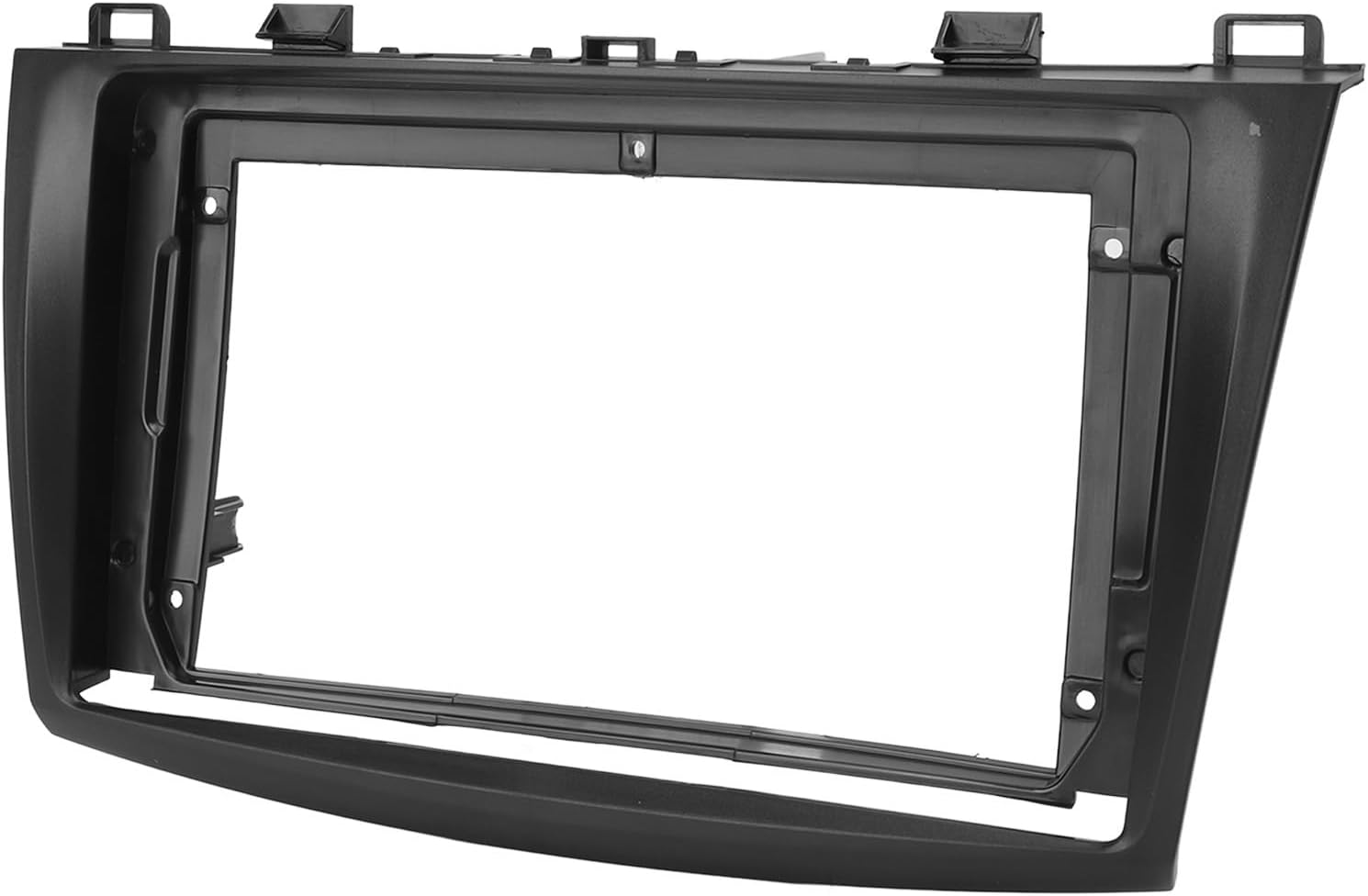Dash Fascia, Car Radio Fascia Panel Dash Trim Kit, 9In Car Navigation Panel Frame Black Stereo Dash Fascia Replacement for Mazda 3 2010‑2013 image number 4