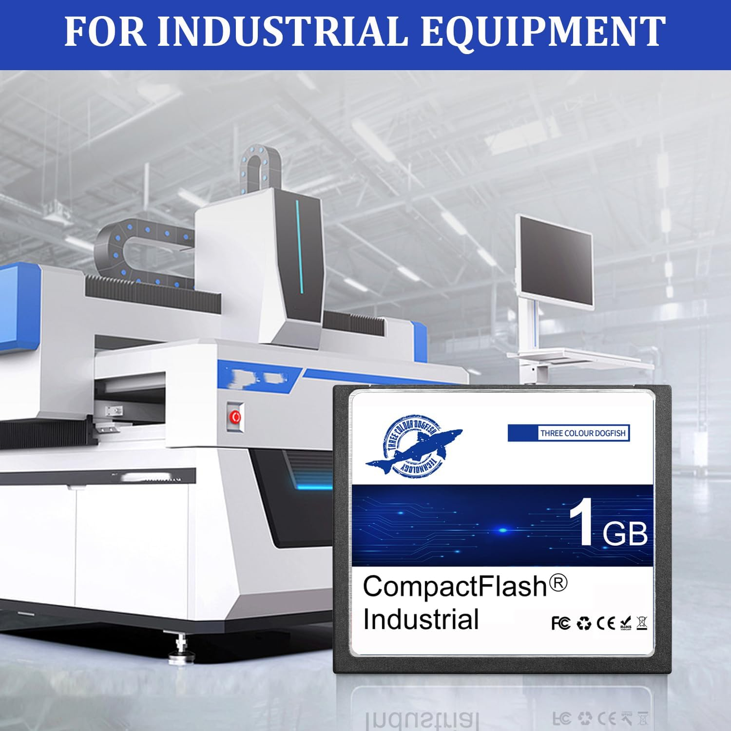 Dogfish Compact Flash Memory Card 1GB 2 Pack High Performance Industrial CF Type I Card FAT16 for Industrial Equipment and Vintage Digital Cameras image number 6