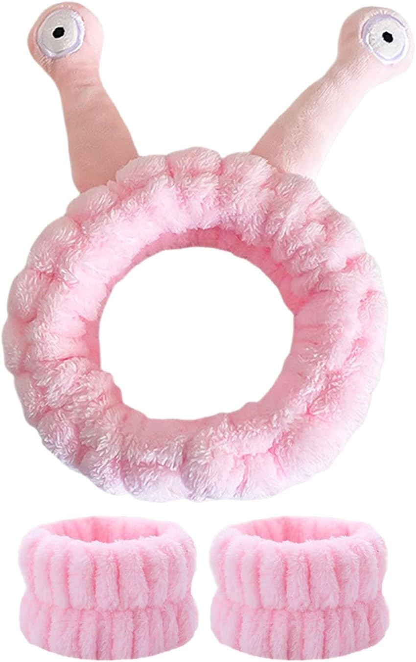 1-Piece Snail Element Headband, 2-Piece Wrist Strap, Creative Styling Headband, Face Wash Headband, Elastic Headband, Cartoon Hair Band image number 5