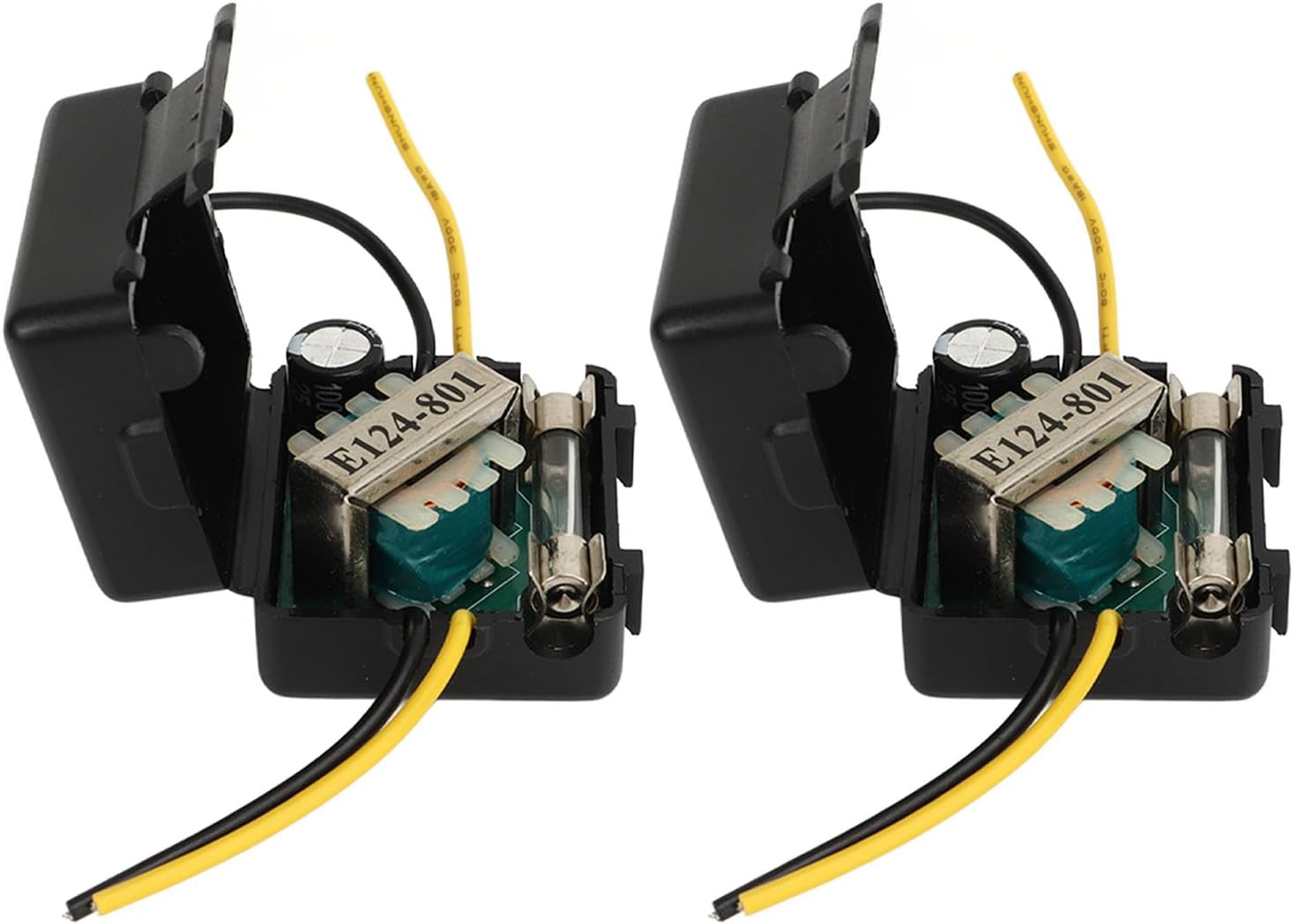 Zerodis 2Pcs Car Power Filter, 12V Car Stereo Audio Filter Noise Isolation Reducer Interference Proof Noises Reduction Reliable Stereo Power Supply Filter for Equalizers Amplifiers image number 2