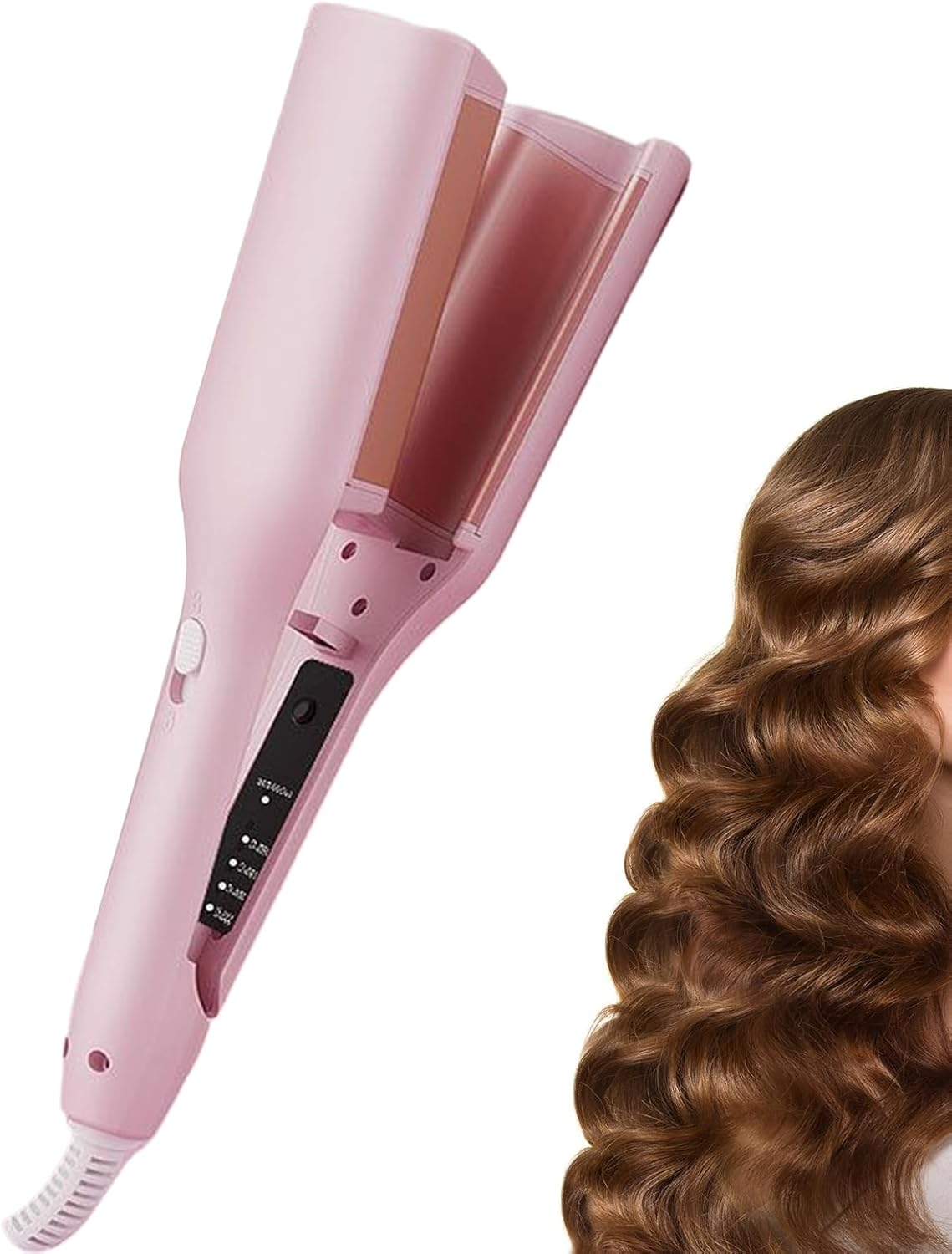 Hair Styling Tools with Negative Lonic Technology | Lonic Hair Waver Curler | Deep French Waves Curling Iron with 4 Gears Adjustable | Anti-Scald Hairs Crimper Styling Appliances for Women