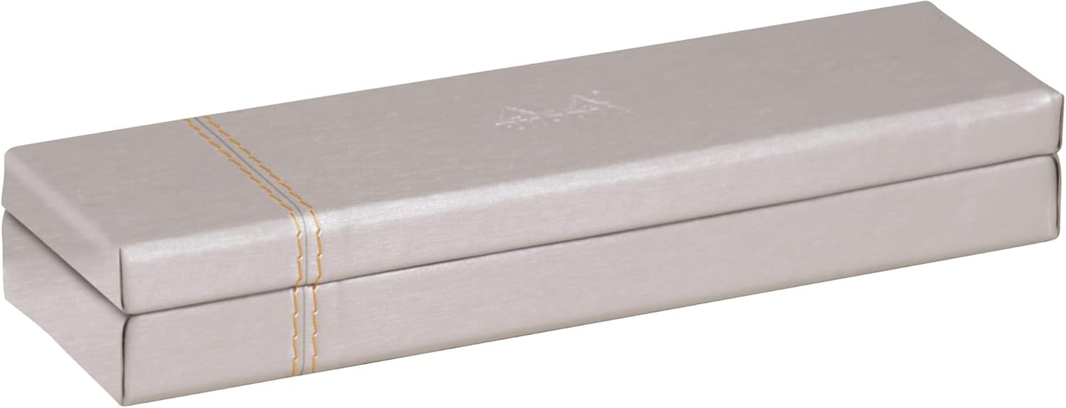 RHODIA 318877C - Turquoise Pencil Case - 21X5.5X3 Cm - Orange Saddle Stitching - Faux Leather Exterior - Rhodiarama Home Office Collection - Office Organization & Design Storage