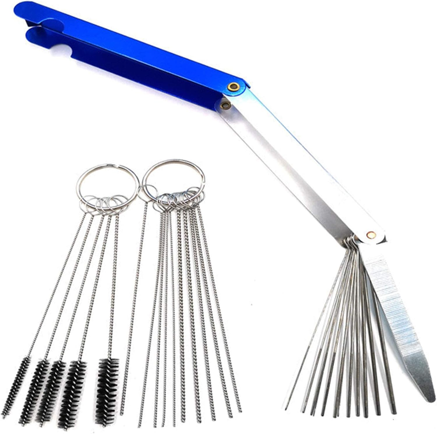 MJIYSGS Carburetor Cleaning Kit, 28Pcs Stainless Steel Cleaner Fuel Injector, Cleaner Welding Tip, Cleaning Set, Wire Brush Set image number 6