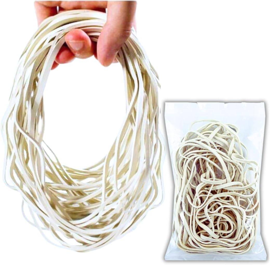 Extra Large 8-Inch Big Postal Rubber Bands | Heavy-Duty Biodegradable Elastic Bands (Pack of 30) | Natural Rubber | Durable for Office, Home, and Industrial Use image number 6