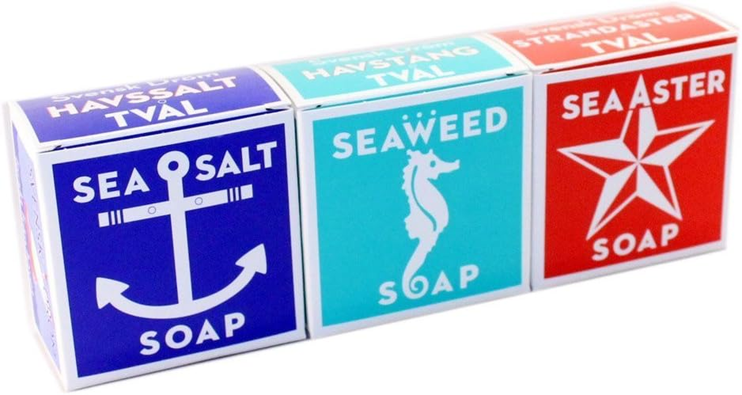 Swedish Dream 3 Pack Mix Set (Sea Salt + Seaweed + Sea Aster) Soap Bar 4.3Oz USA image number 2