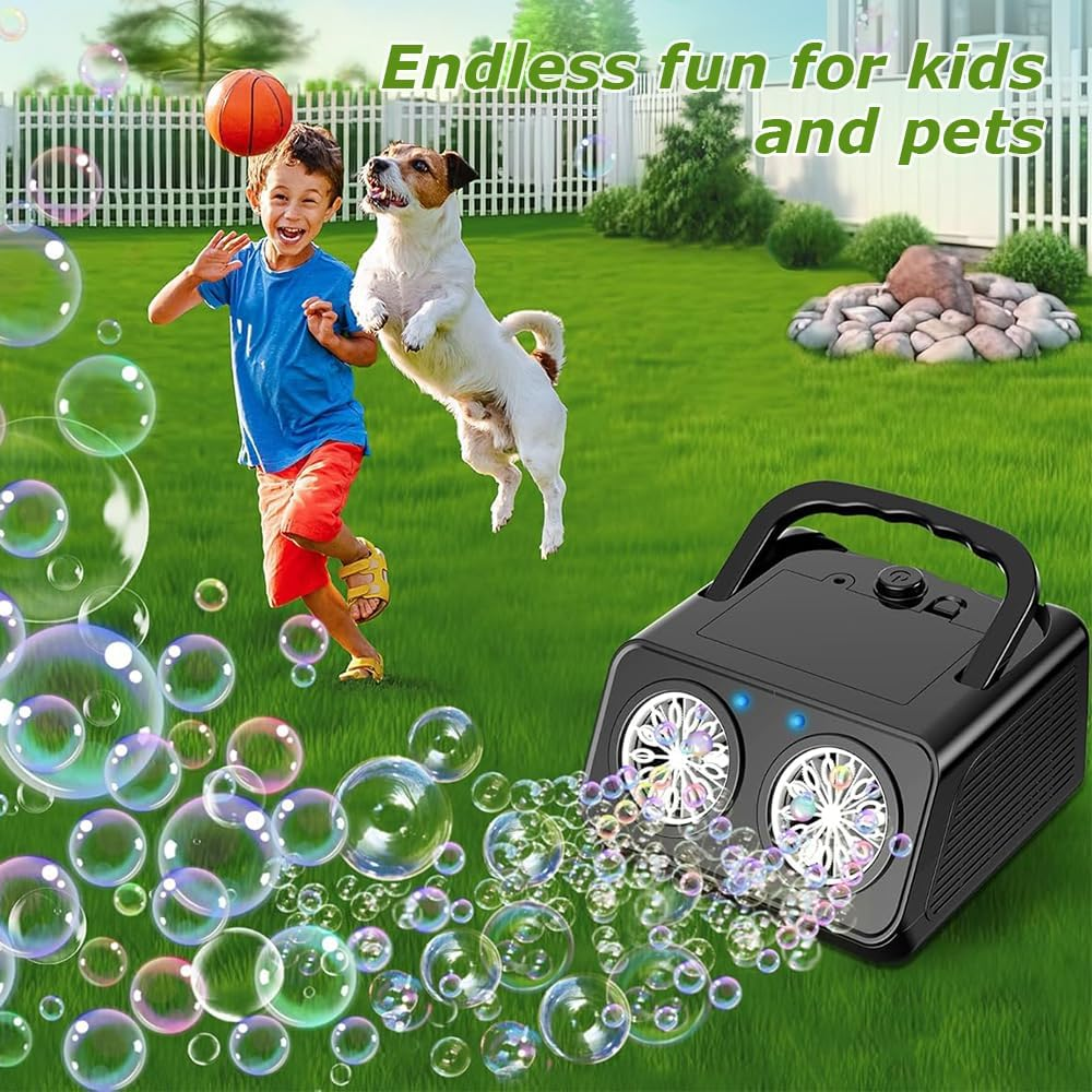 Automatic Bubble Machine,Portable Bubble Maker,Bubble Machine with Handle,Stage Bubble Machine Equipment,For Birthday,Wedding,Party,Garden,Outdoor image number 6
