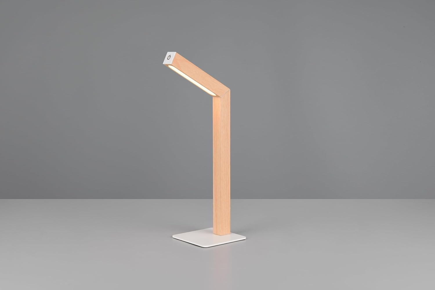 Reality Leuchten Skip R55951135 LED Table Lamp Metal/Mdf Wood Imitation with 2 Watt LED Sensor Dimmer Magnetic Holder image number 3