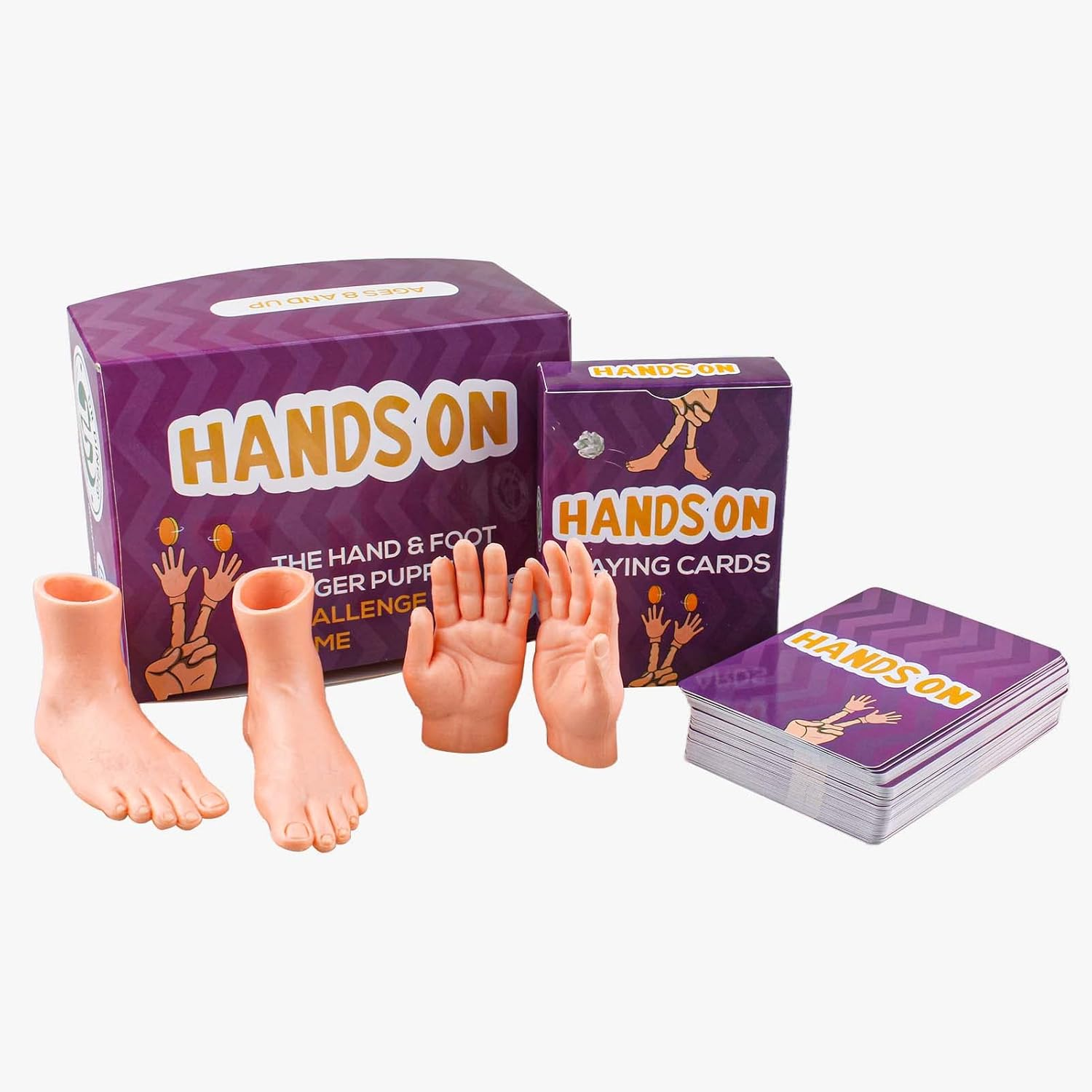 DR DINGUS Hands on Challenge Game - Includes Finger Hand and Feet Puppets - Hilarious Fun with Friend and Family image number 1