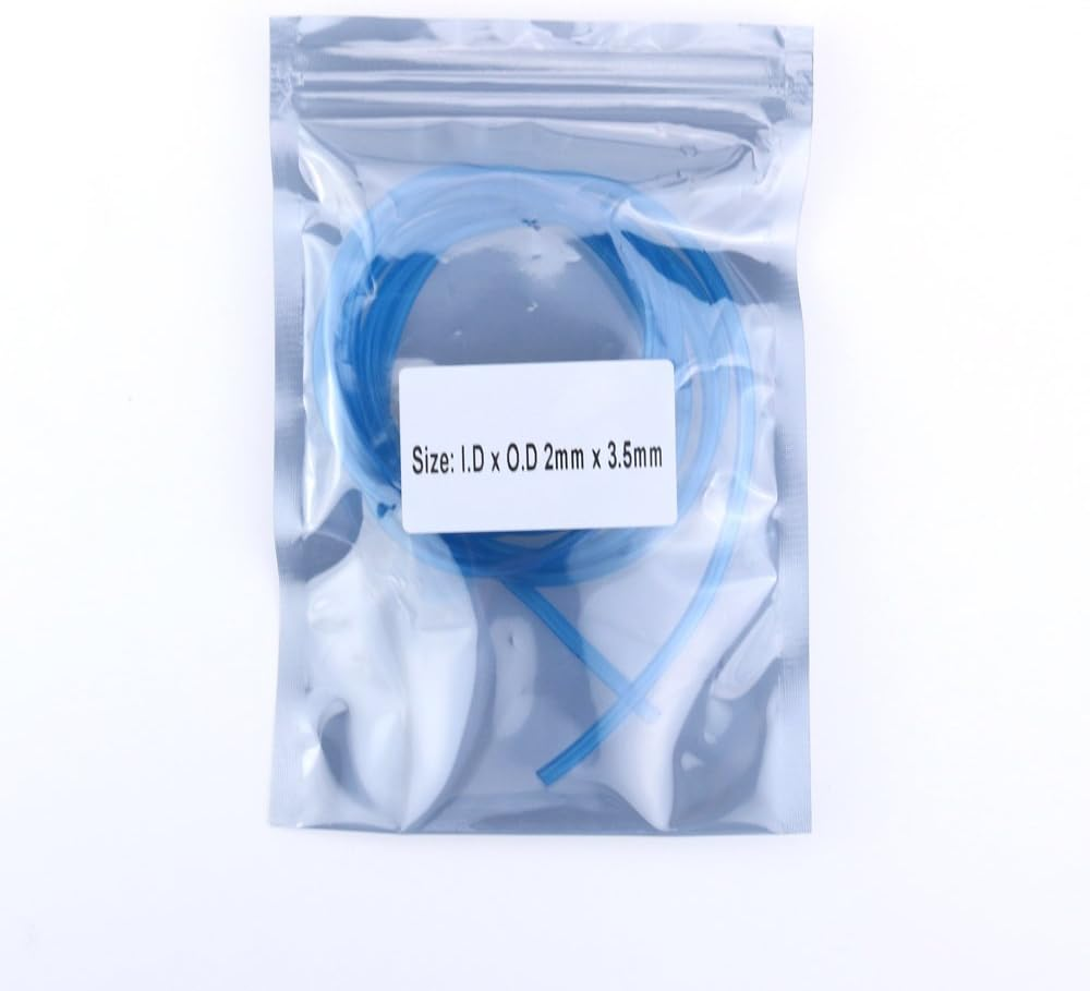 Hilitchi 20-Feet Petrol Fuel Line Hose Lubricant of 4 Sizes Tubing for Weedeater Chainsaw Common 2 Cycle Small Engines (Light Blue) image number 4