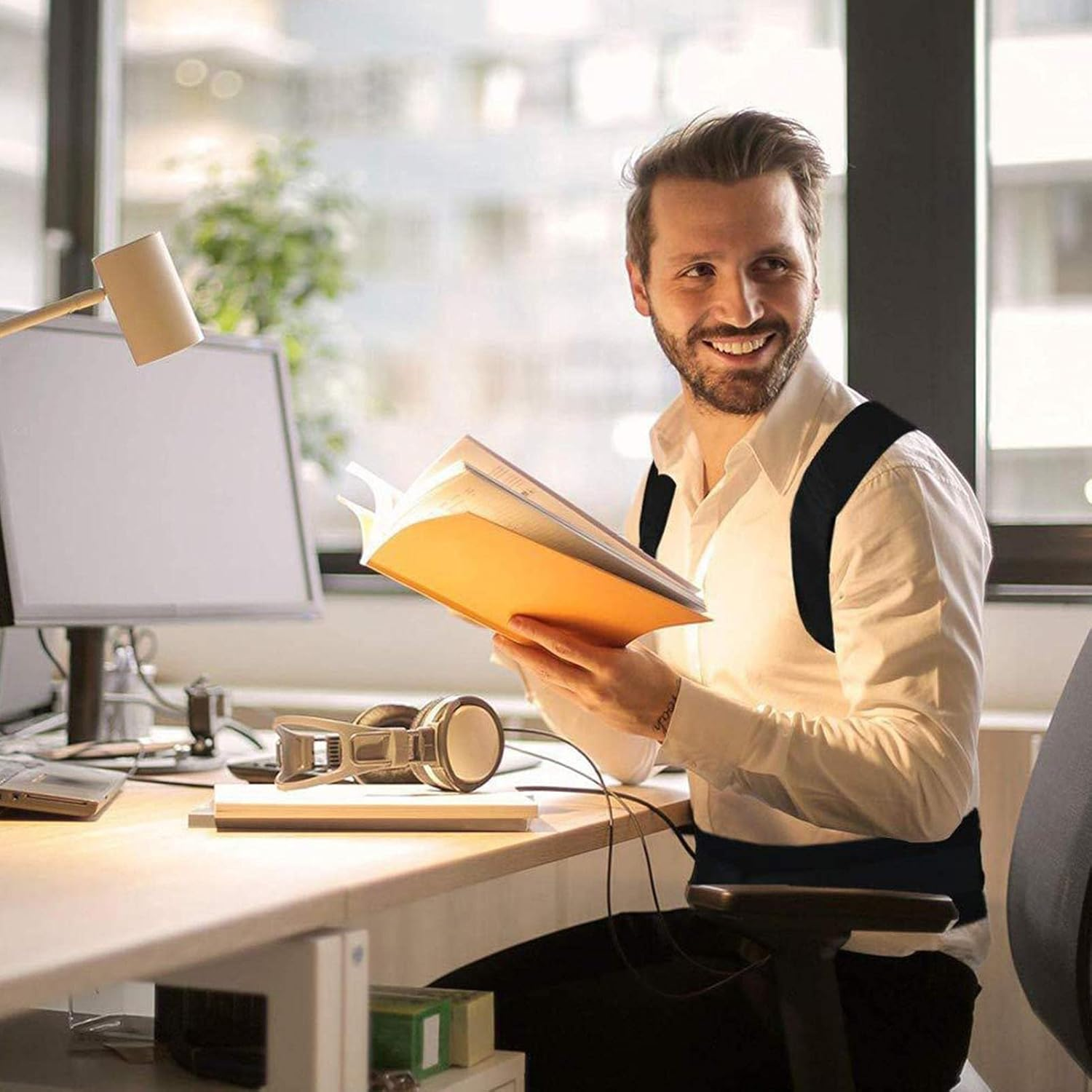 Posture Brace Corrector - Adjustable Back Brace for Womenmen - Back Support Belt for Lower Back Aches Relief, Kyphosis, Winged Scapula, Spine Alignment Puchen image number 3