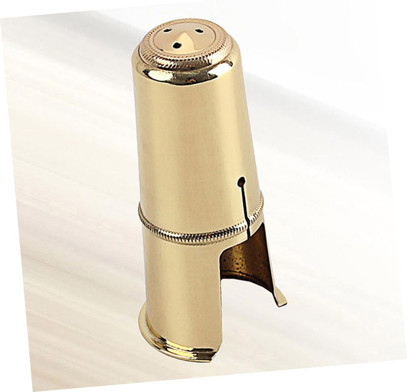 Levemolo Golden Saxophone Cap 84Mm Tenor Sax Mouthpiece Cover C53E Size Protective Pure Tone Compact image number 3