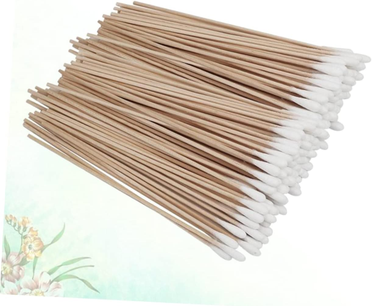 4Packs Pet Cleaning Swabs Single Head Cotton Swabs Wood Stick Cotton Buds for Pets Creative Cleaning Tool for Dog Grooming image number 6