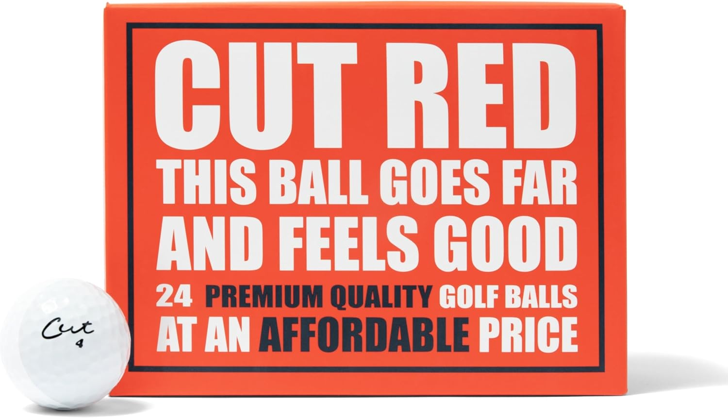 Cut Golf RED Golf Balls - 24 Pack image number 6