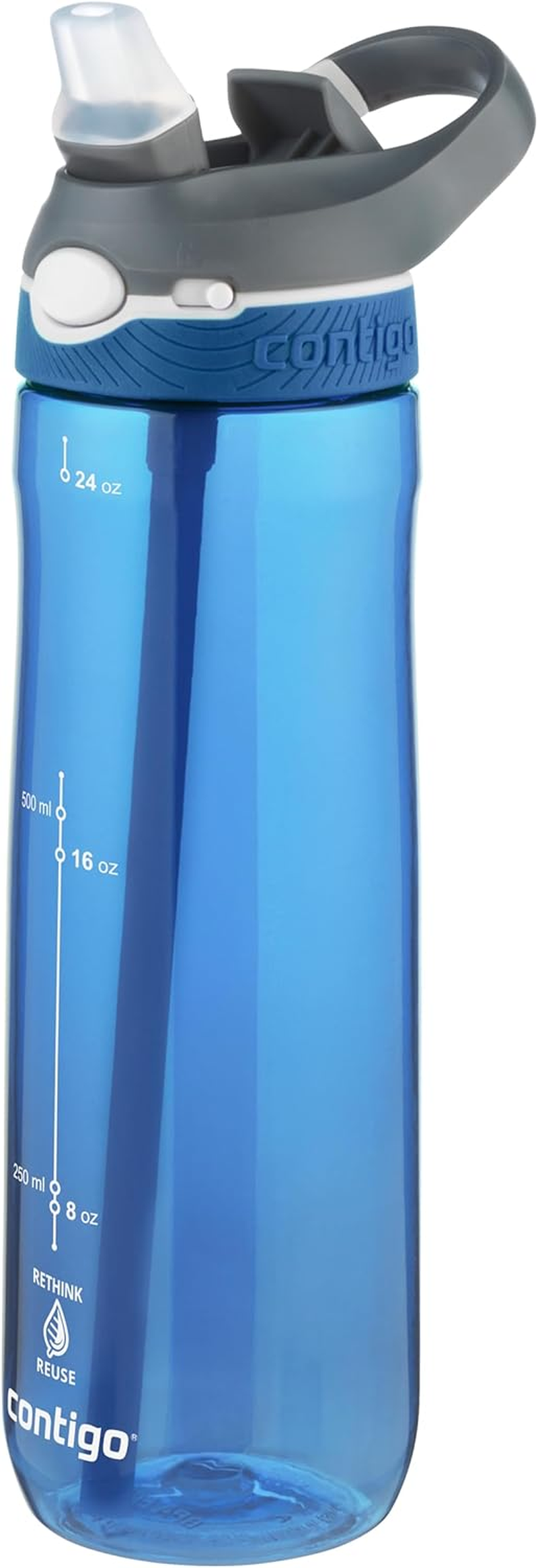 Contigo Cortland Autoseal Water Bottle | Large 720Ml BPA Free Drinking Bottle | Sports Flask | Leakproof Drink Bottle | Ideal for School, Gym, Bike, Running, Hiking