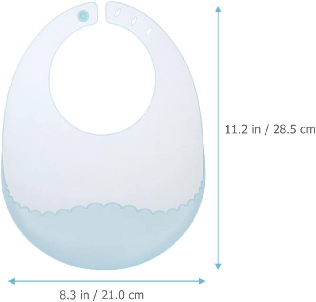 JOINPAYA 2Pcs Ultra Thin Silicone Bib Drooling Bib Girl Bib Bib for Feeding Drool Bibs for Girl Newborn Overalls Newborn Drooling Bib Apron Smock image number 3