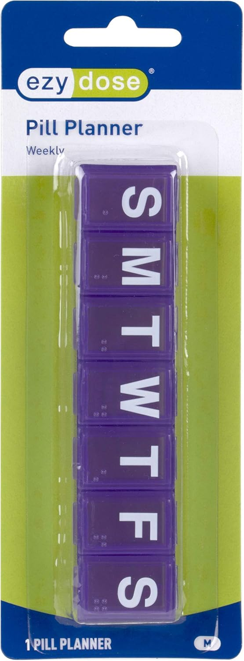 Ezy Dose 7-Day Pill Organizer, Medium, 7 Compartments
