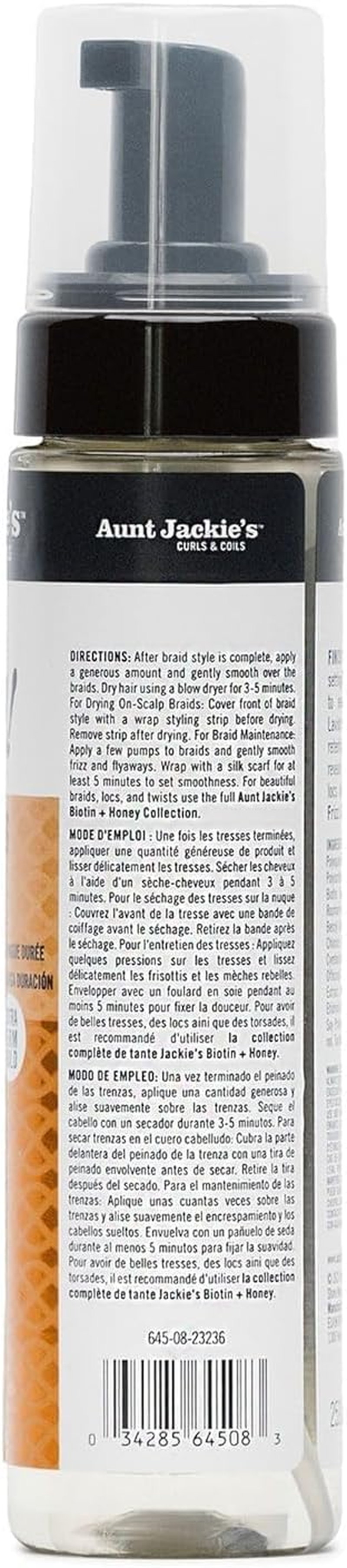 Aunt Jackie'S Ready Set Hold Braid Setting Foam with Biotin and Honey, 213 Ml image number 1