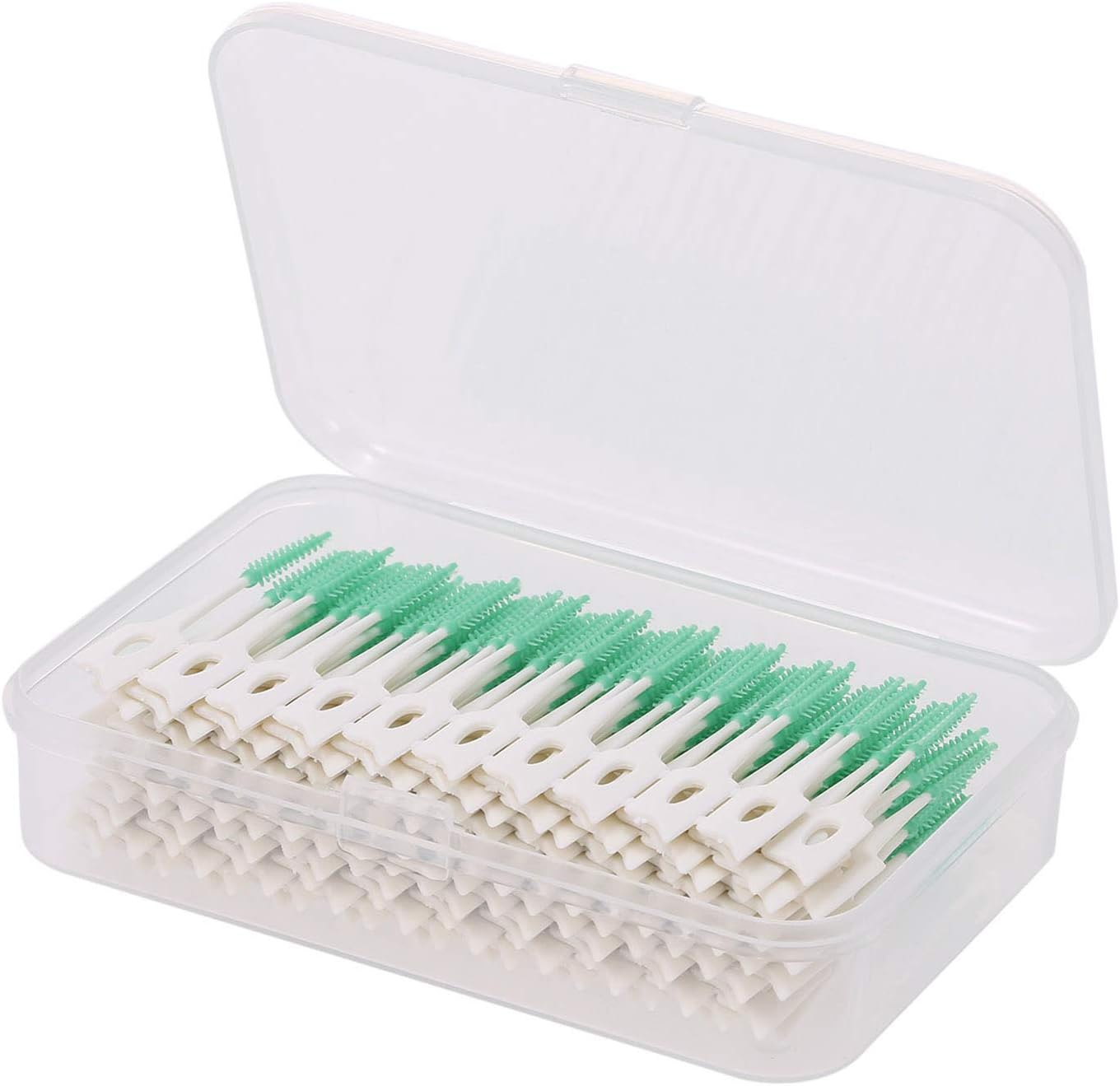 160Pcs Double-Ended Toothpick Soft Silicone Tooth Picks Dental Floss Interdental Brush Teeth Stick Dental Hygiene Tools BBZY image number 5