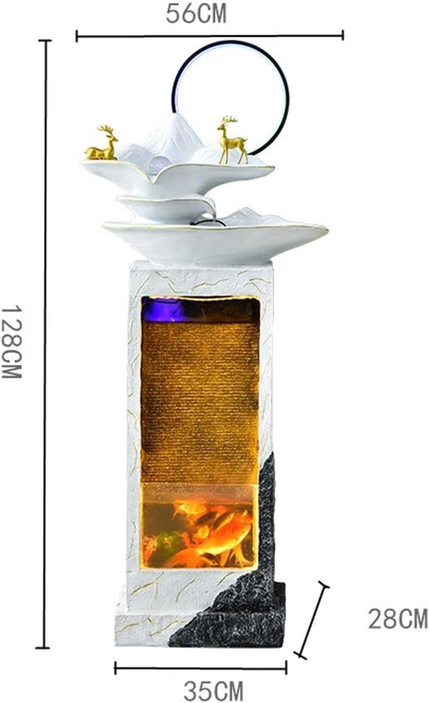 Outdoor Fountain Simple Water Fountain Floor Decoration, Living Room Courtyard Aquarium Circulation Feature, Office(S) image number 4