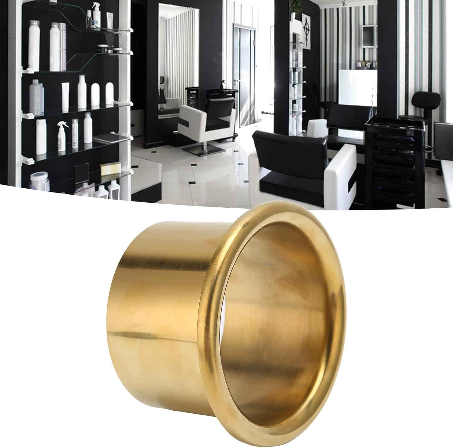 Hair Dryer Holder, Hair Dryer, Hair Dryer Holder, Rustproof, Solid Stainless Steel, Hair Dryer Stand for Bathroom, Hotel (Gold) image number 4