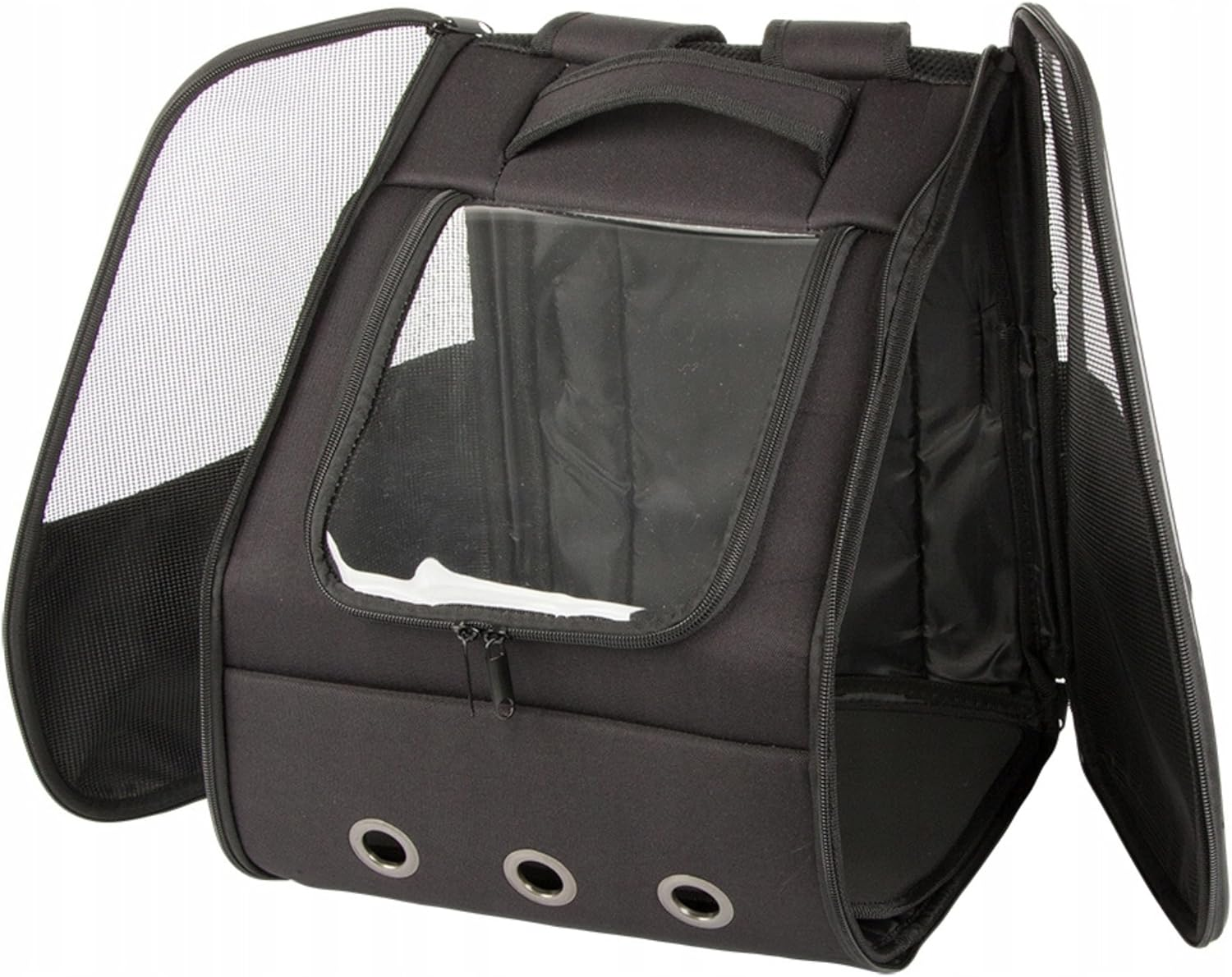 PARENCE. - Cargo Backpack for Cats and Small Dogs - Ventilated & Foldable with Transparent Window - Adjustable Straps, Removable Liner, Ventilated Nets - up to 10Kg image number 1