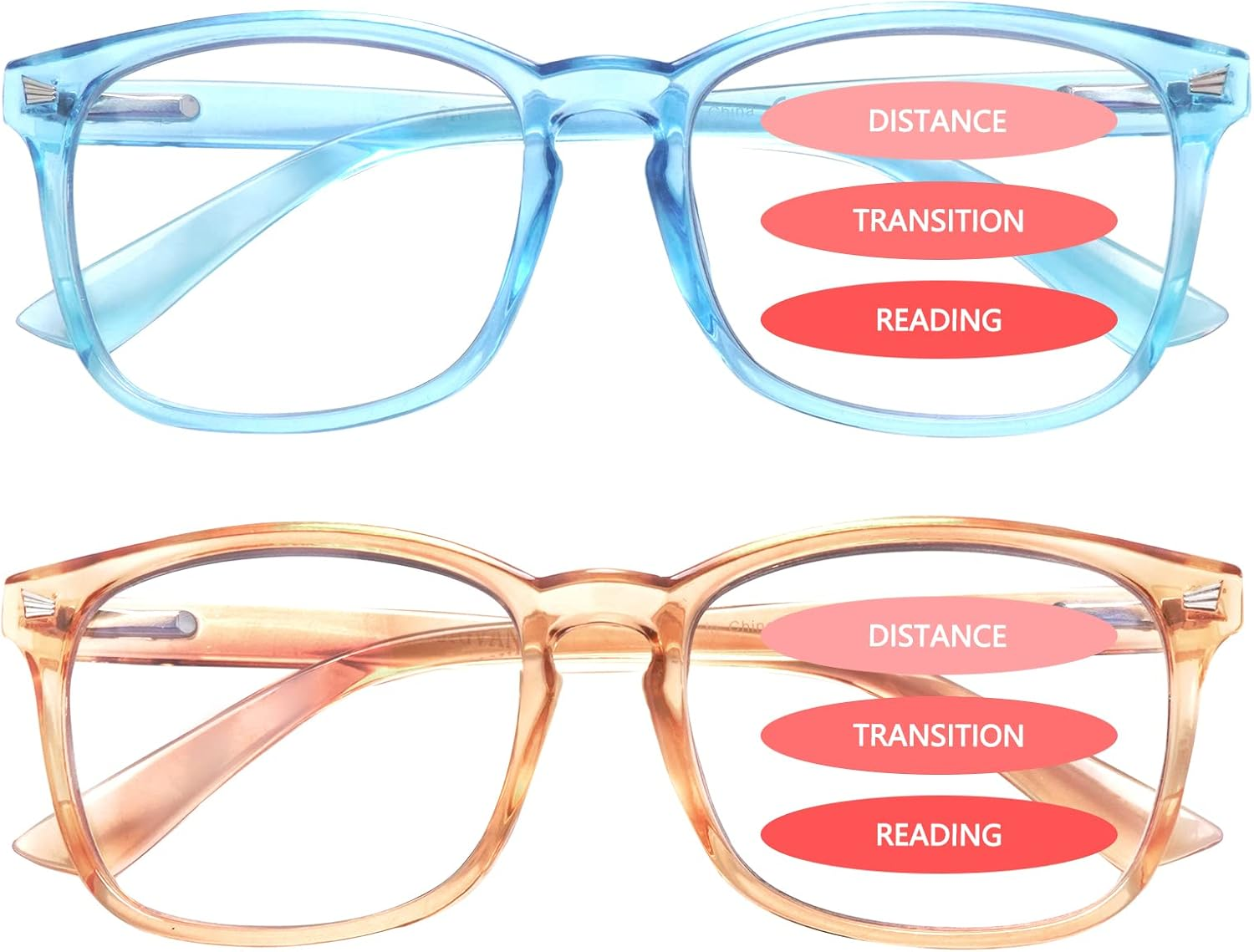 SIGVAN Progressive Multifocal Computer Glasses Women Men Blue Light Blocking Reading Glasses Spring Hinge Readers image number 3