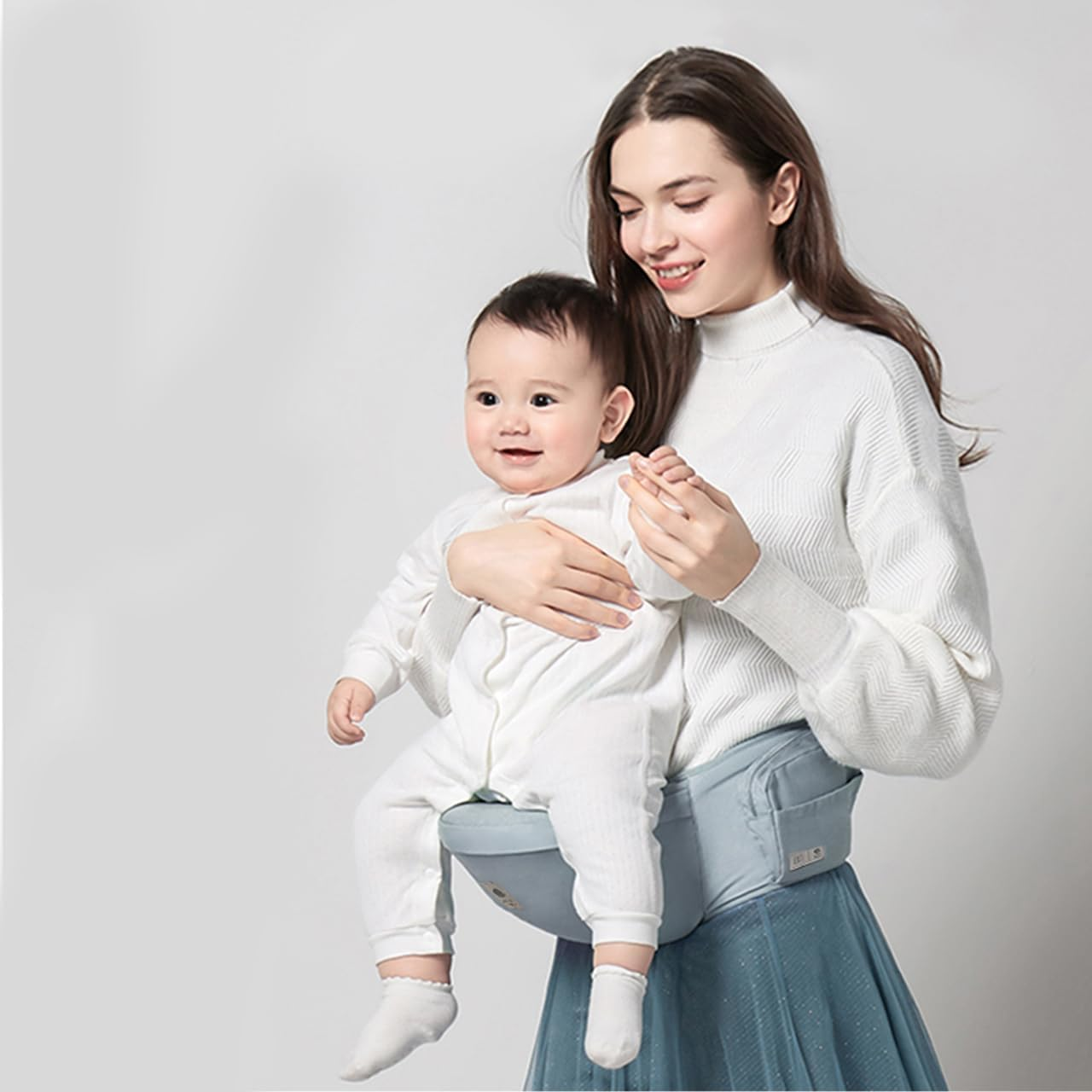 Bc Babycare Baby Hip Seat with Soft Cotton Material, 30 Degree Incline, Shock Absorption and Anti-Slip Design Hip Carrier (Pink)