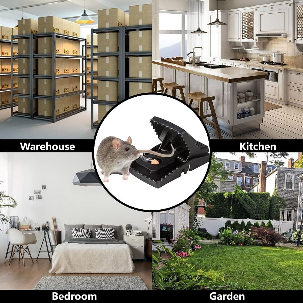 Mouse Trap Indoor, Mouse Traps for Small Mice and Mouse, Reusable Rat Traps Indoor, Safe and Quick, Outdoor Indoor Mouse Catcher, 8 Pack image number 3