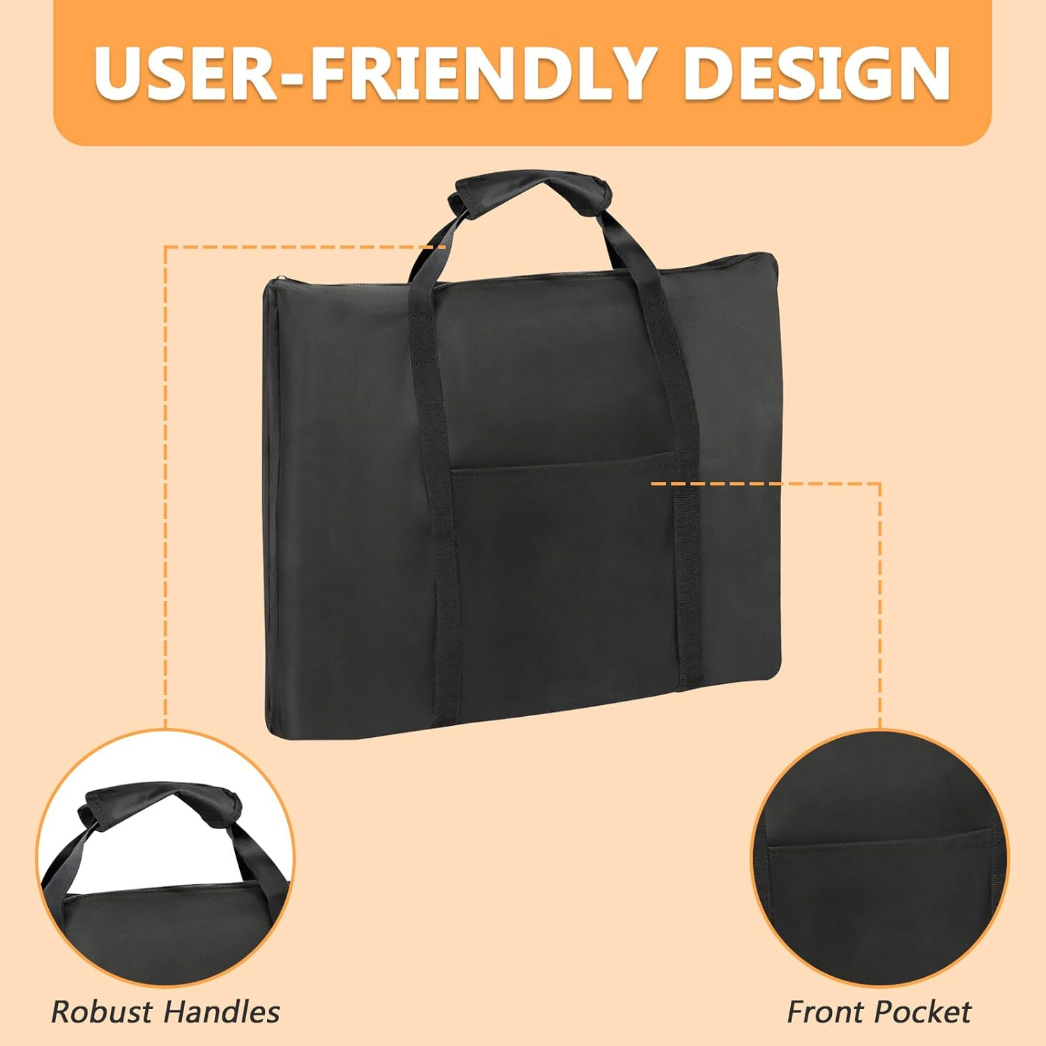 Griddle Cover Compatible with Weber Spirit 300 Series (Only Cover),Waterproof Cover for Weber Genesis 300 Series Griddle,Full-Size Storage Bag for Flat Top Griddle - (26X1.5X19In) image number 3