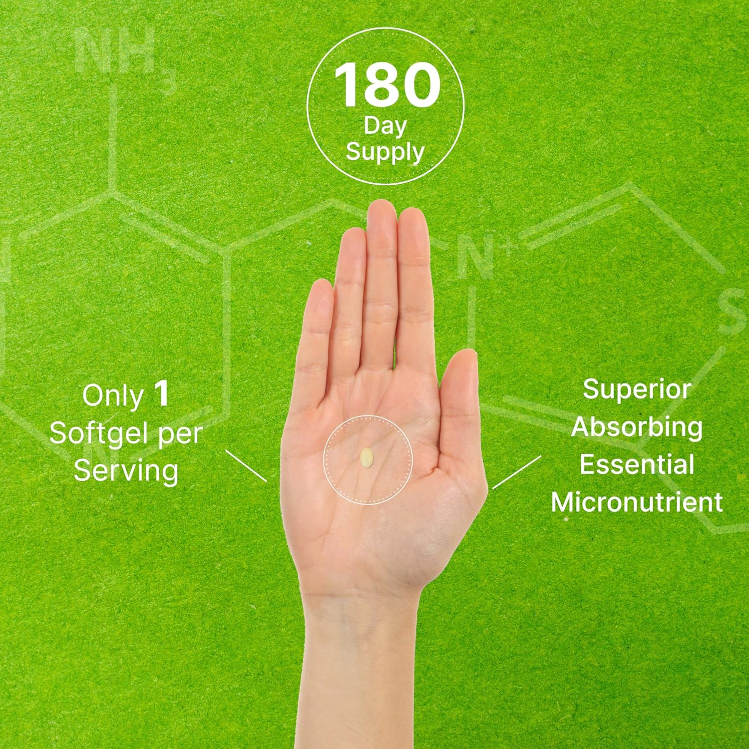 Vitamin K2 Supplement 600Mcg, 180 Virgin Coconut Oil Softgels &ndash; Full Spectrum MK-7 & MK-4 Forms, High Absorption, Triple Strength K Vitamins &ndash; Bone, Joint, & Immune Support &ndash; Non-Gmo image number 1