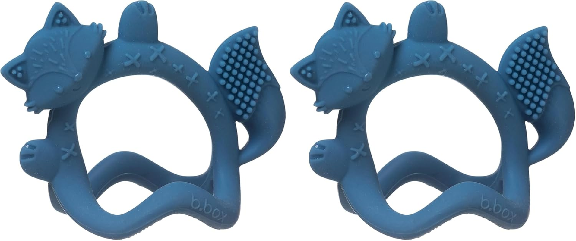 B.Box Wrist Teether, Lullaby Blue (Pack of 2) image number 3