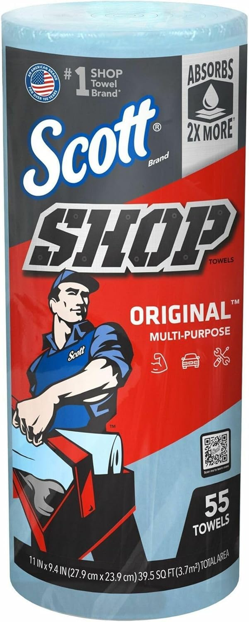 Scott Shop Towels 1 Roll of 55 Sheets image number 1