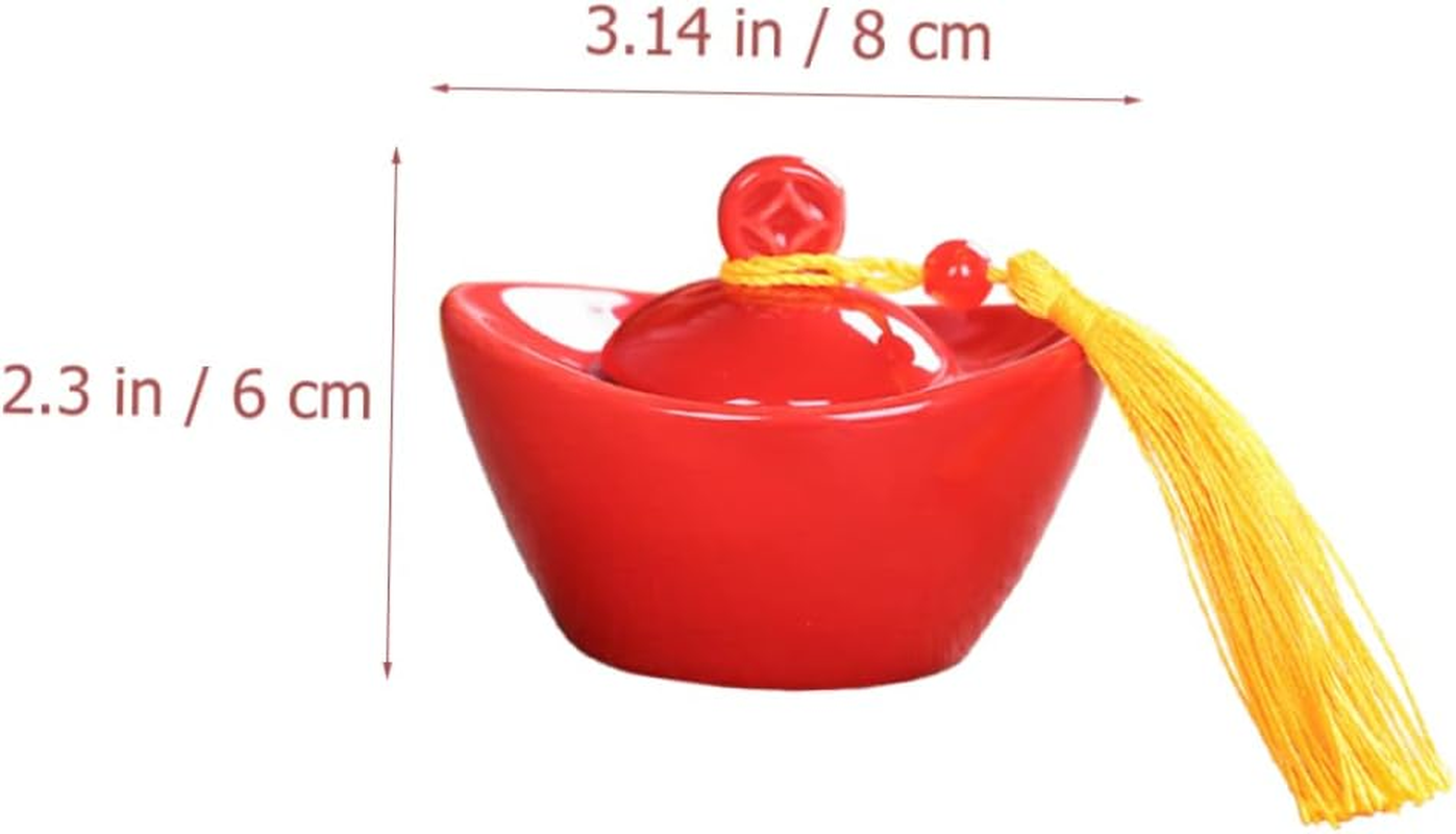 FELTECHELECTR Ceramic Tea Canister Sealed Storage Jar for Loose Tea-Leaf Mini Airtight Lid as Home Tea Spice Jar image number 4