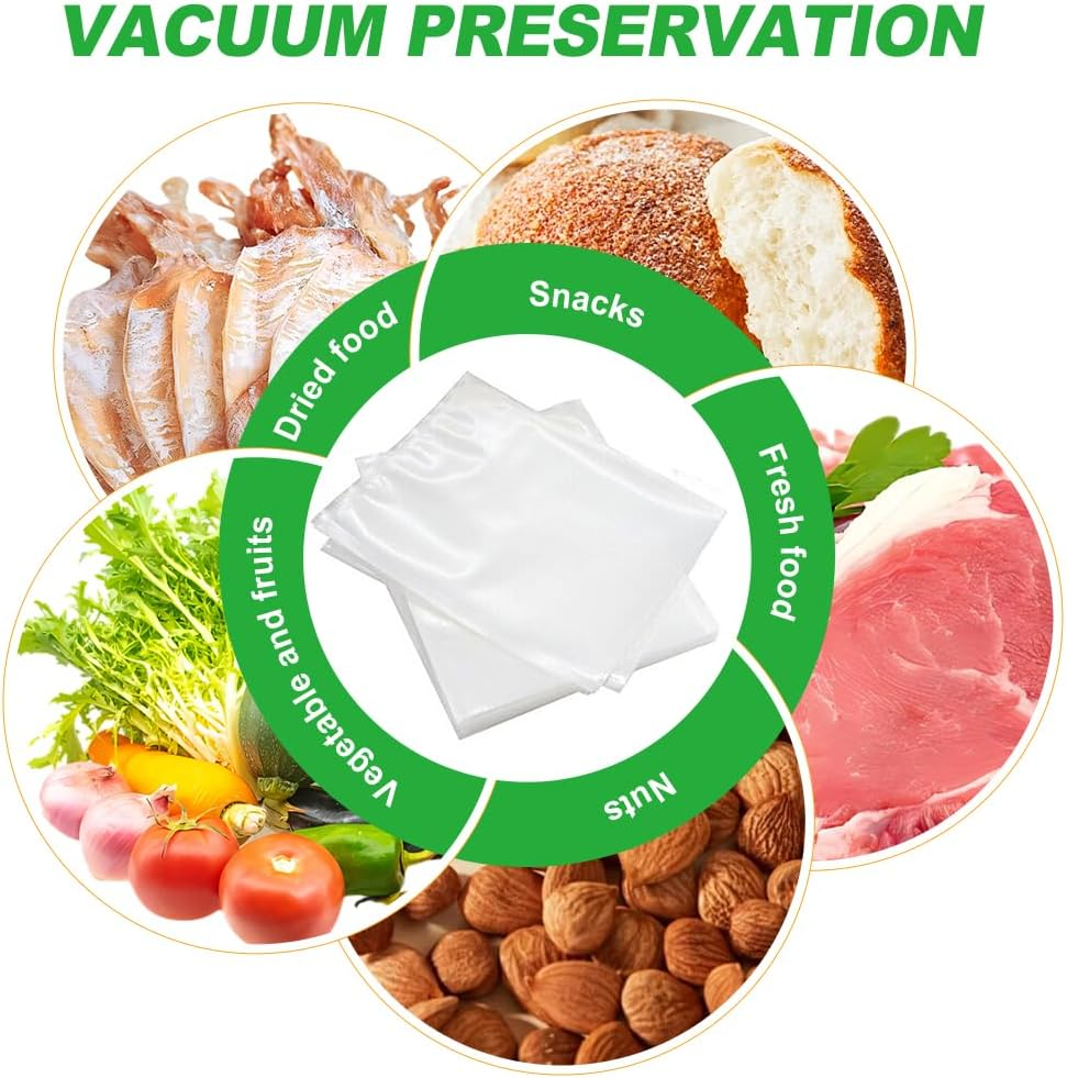 Vivva Vacuum Food Sealer Bags 7X10Cm 100Pcs Vacuum Seal Bags and Puncture Prevention Vacuum Seal Freezer Bag Food Grade for Sous Vide Vaccume Sealer Storage Precut Vacuum Bag image number 3