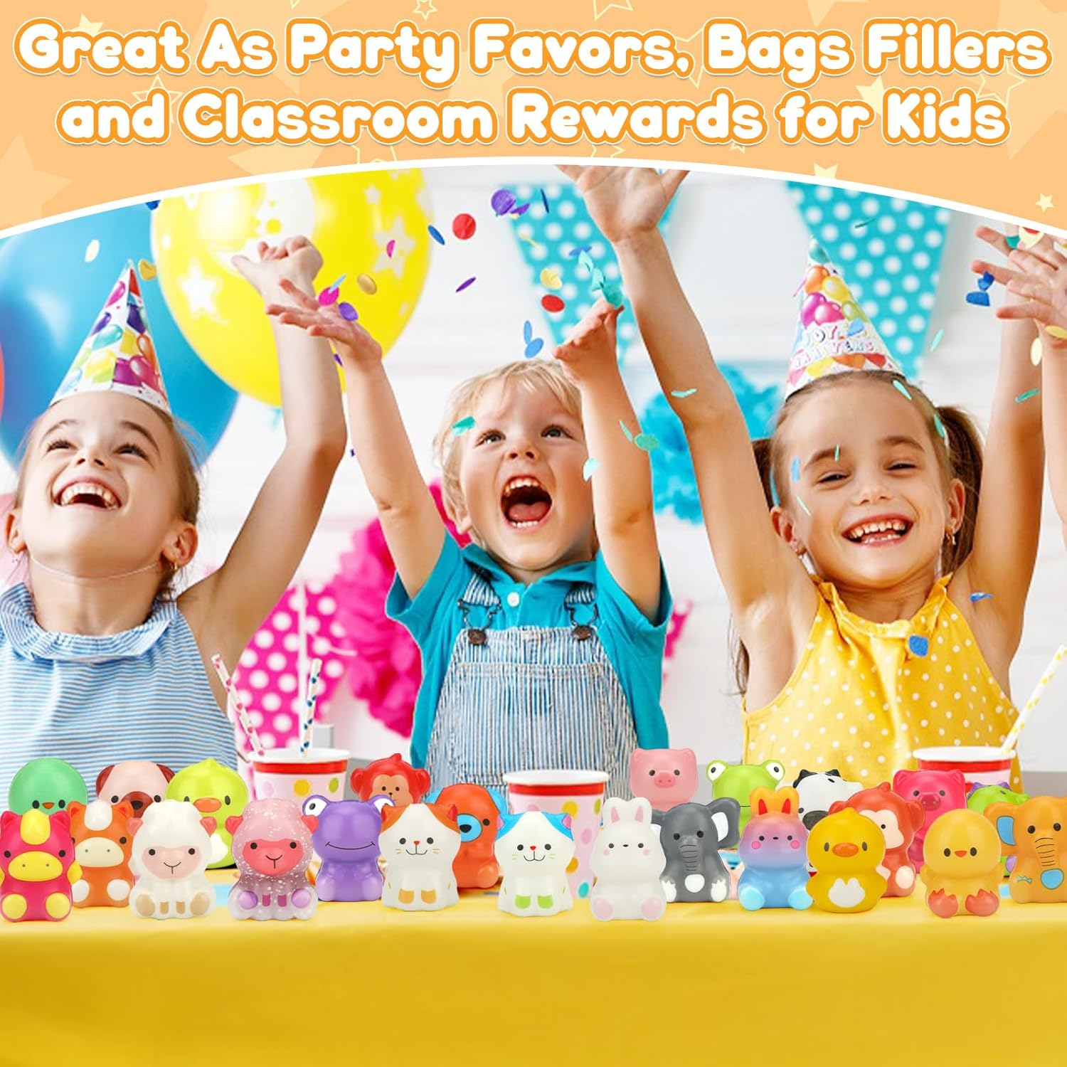 24 Pcs Slow Rising Squishy Animals Fidget Toys, Small Soft Squishies Toy Bulk for Kids Party Favors, Birthday Party Gift, Goodie Bags Stuffer, Party Bag Fillers, Classroom Prizes for Boys Girls image number 1