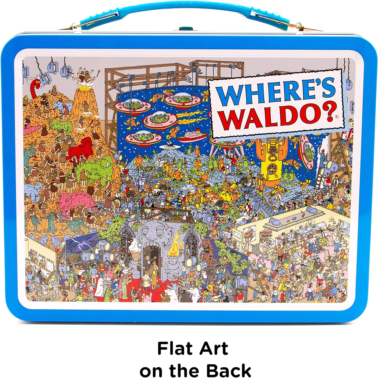 Aquarius Where'S Waldo Tin Carry All Fun Box image number 1