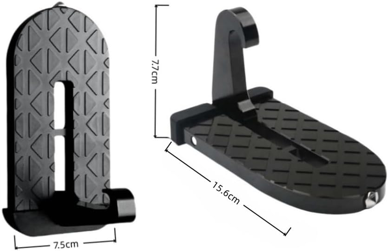 GYWHOOFT 2 Pcs Car Door Step,Car Doorstep Vehicle Hooked Folding Ladder.Car Multi-Functional Latch Door Step Overlanding Gear,Rack Car Awning Accessories,Easy Roof Access Universal Fit for Most Car image number 2