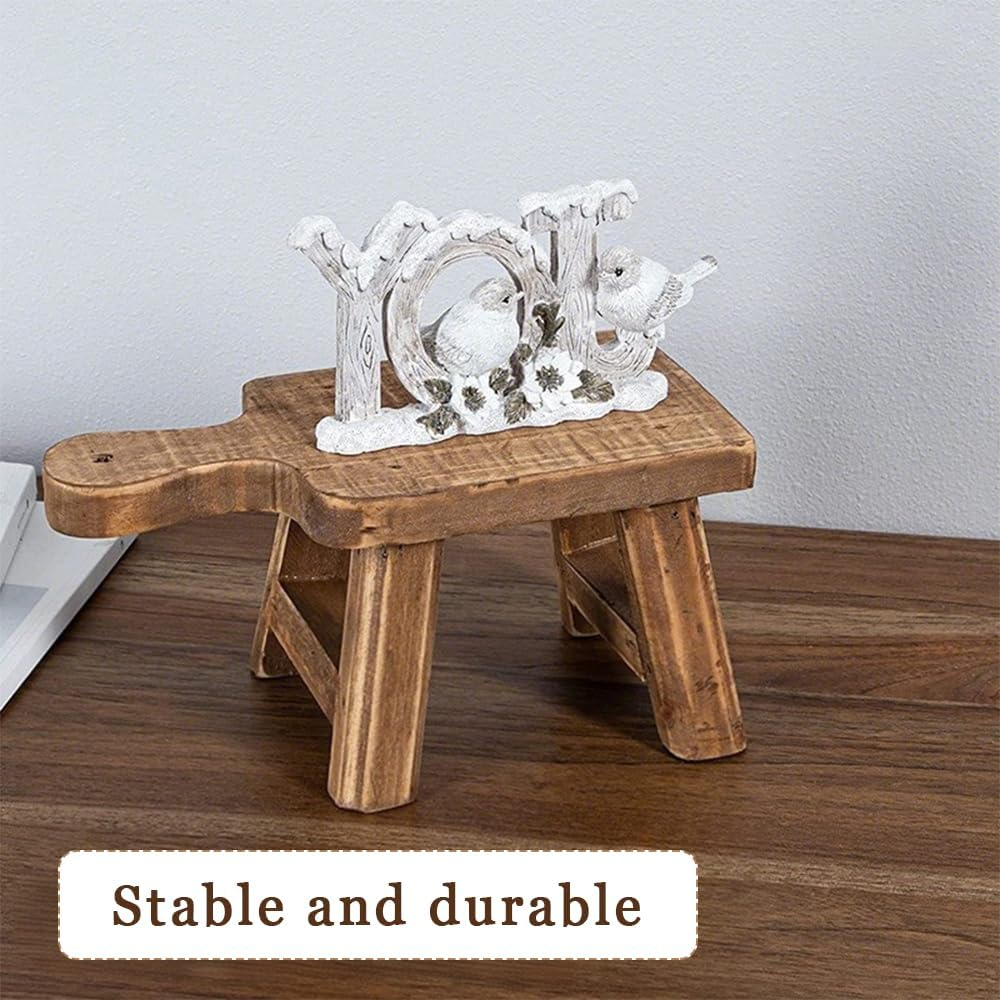 Wood Pedestal Stand,Tabletop Potted Pant Stand,With Handles,Sturdy Durable,Soap Tray,Accessories Display Decorative Tray,For Home Balcony House Garden Indoor Outdoor