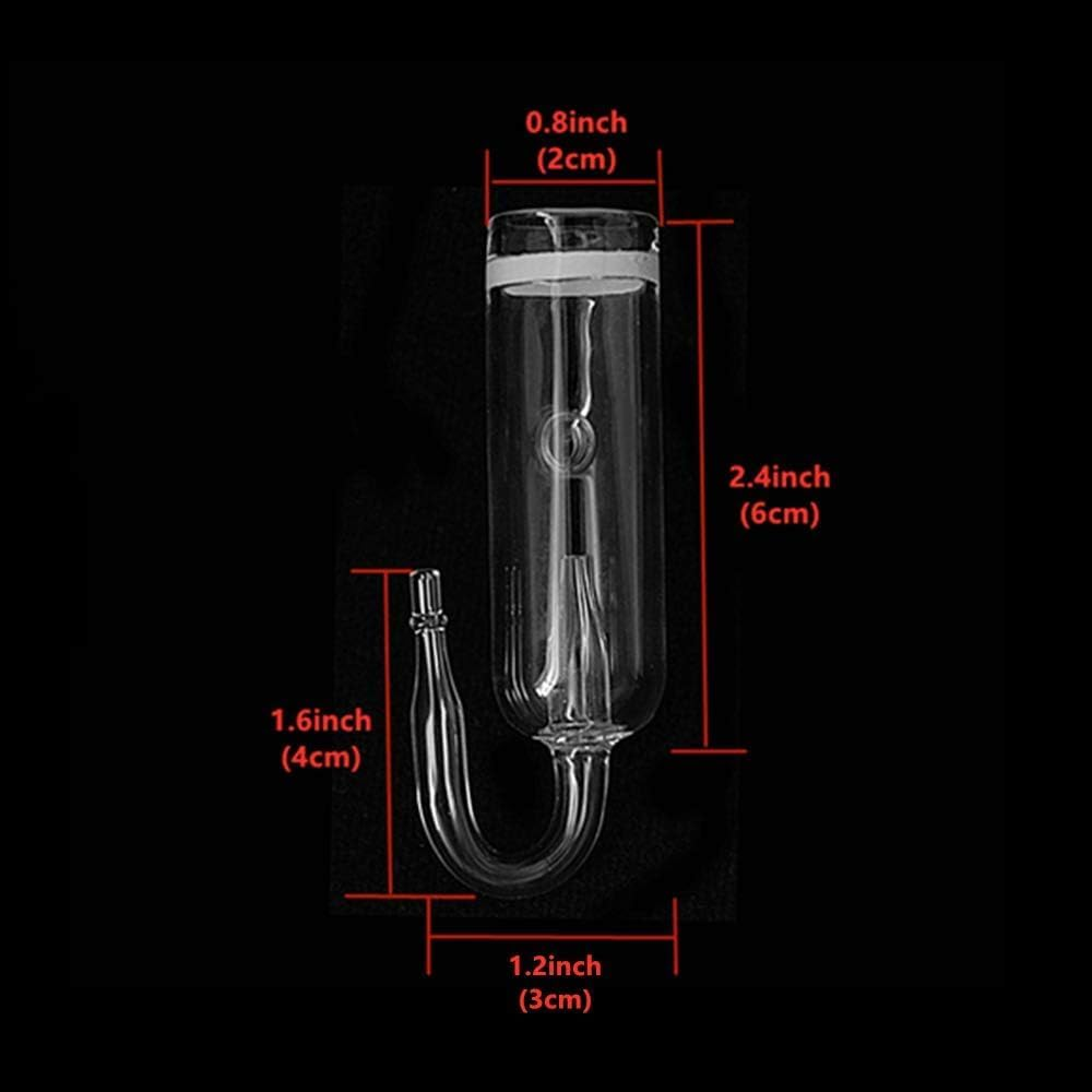 17Mm Pollen Glass CO2 Diffuser with Bubble Counter for Aquarium Planted Tank up to 20 Gallons image number 3