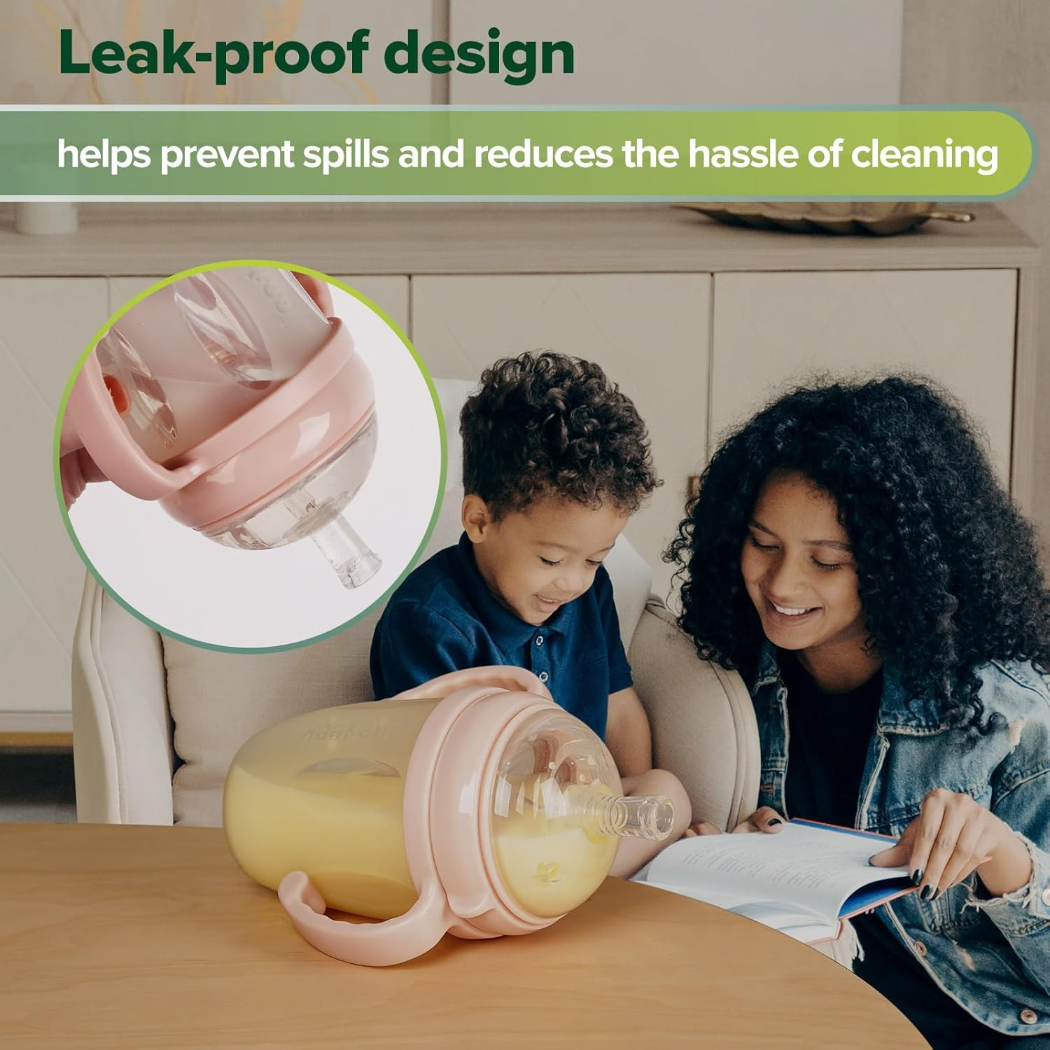 Haakaa Weighted Straw Trainer Cup with Cap 8 Oz, Gen.3 Silicone Sippy Cup with Cap & Straw Brush, Infant Water Cup with Straw, Peach