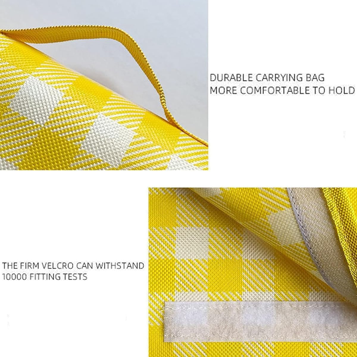 AIMALL Picnic Mat Waterproof Thickened Outdoor Beach Camping Mat, Portable & Damp-Proof with Carry Bag - 79"X79" - Green image number 2