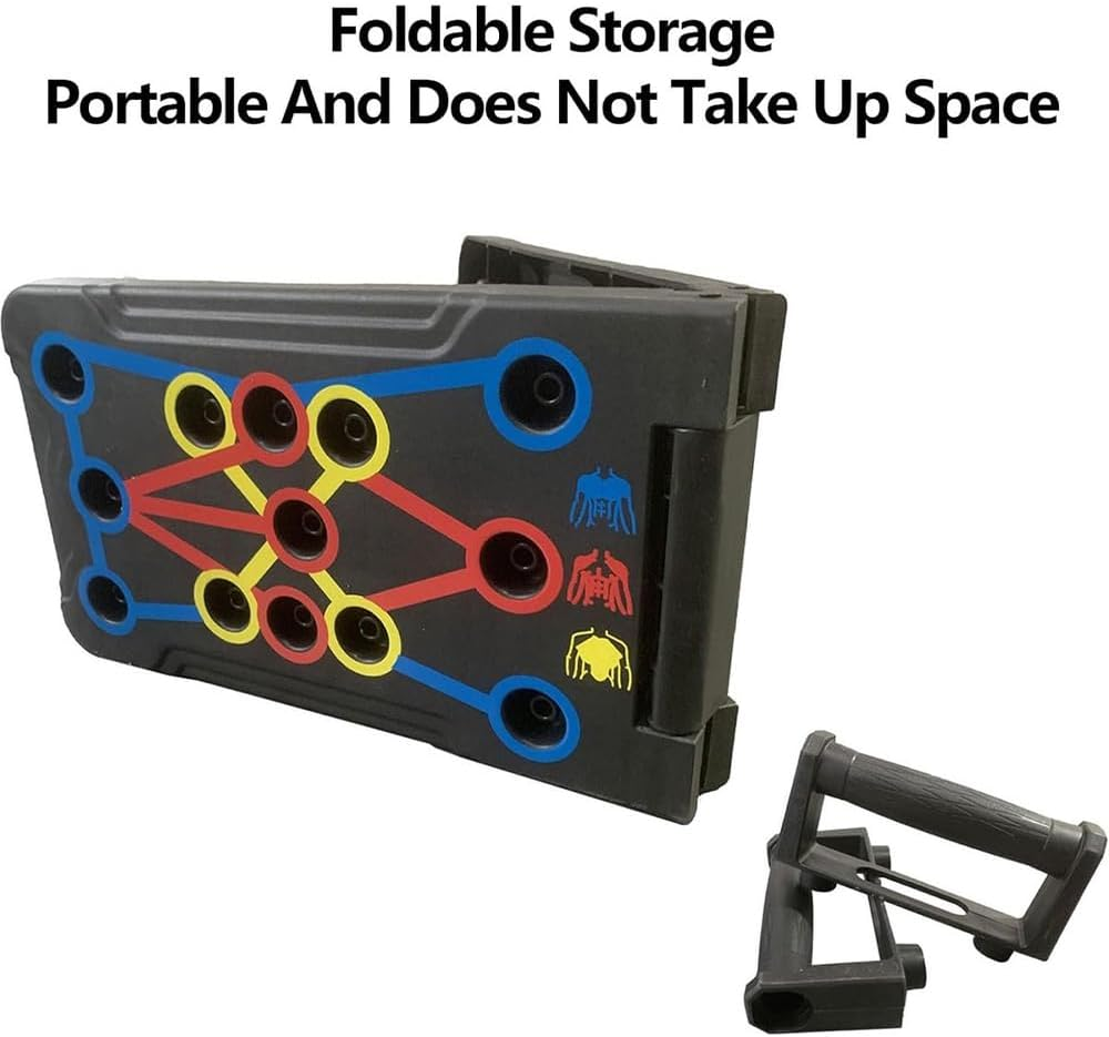 Push up Board,Exercise Fitness Equipment,Folding Training Board,Multifunction Pushup Handles,Gym Training Apparatus,Portable Fitness Tackle,For Men,Women Strength Training