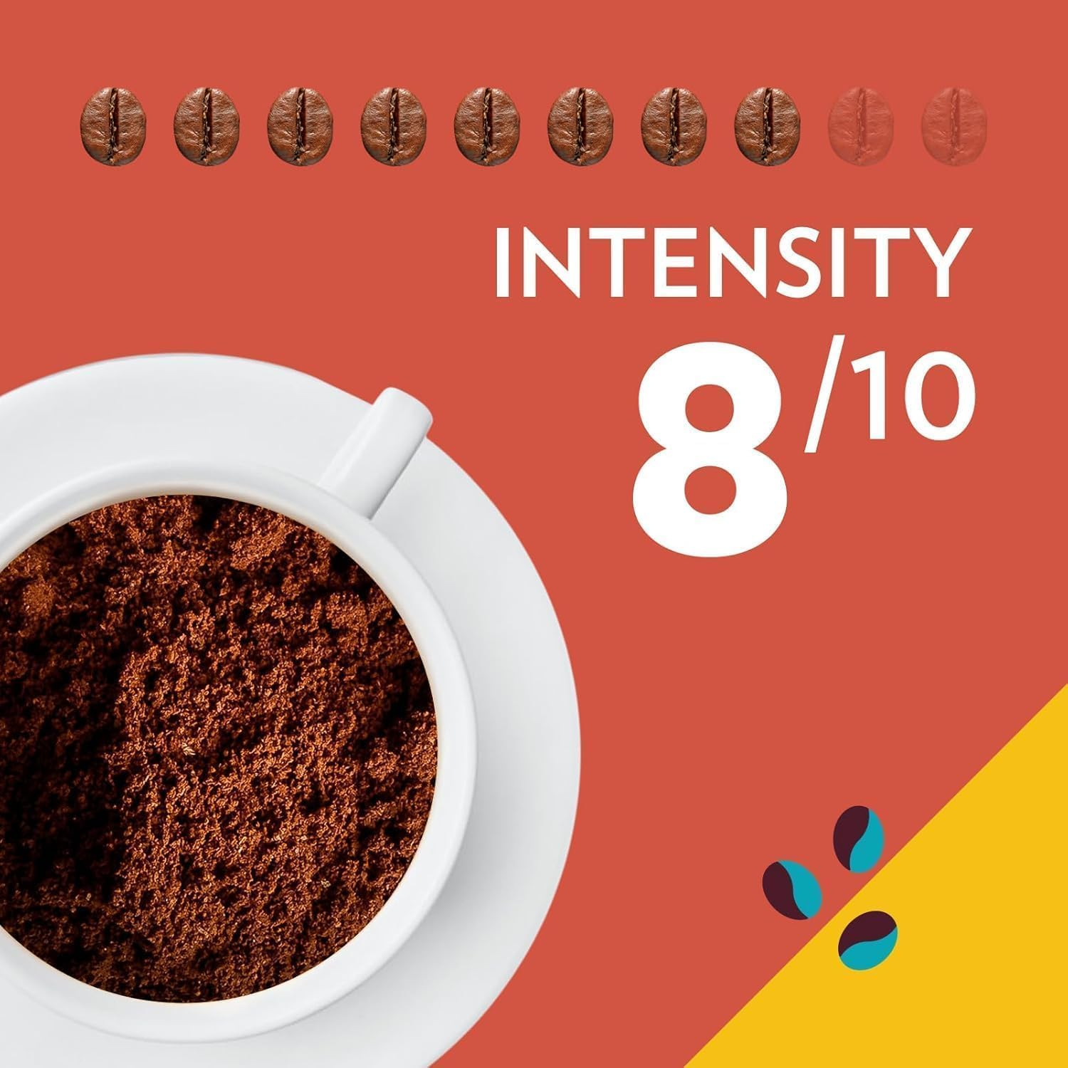 Lavazza, Tales of Italy Eternal Roma, 1 Kg, Ground Coffee, Ideal for Moka Pot, with Notes of Hazelnut & Dark Chocolate, Arabica & Robusta, Intensity 8/10, Medium Roasting, Roasted in Australia, 4X250G image number 4